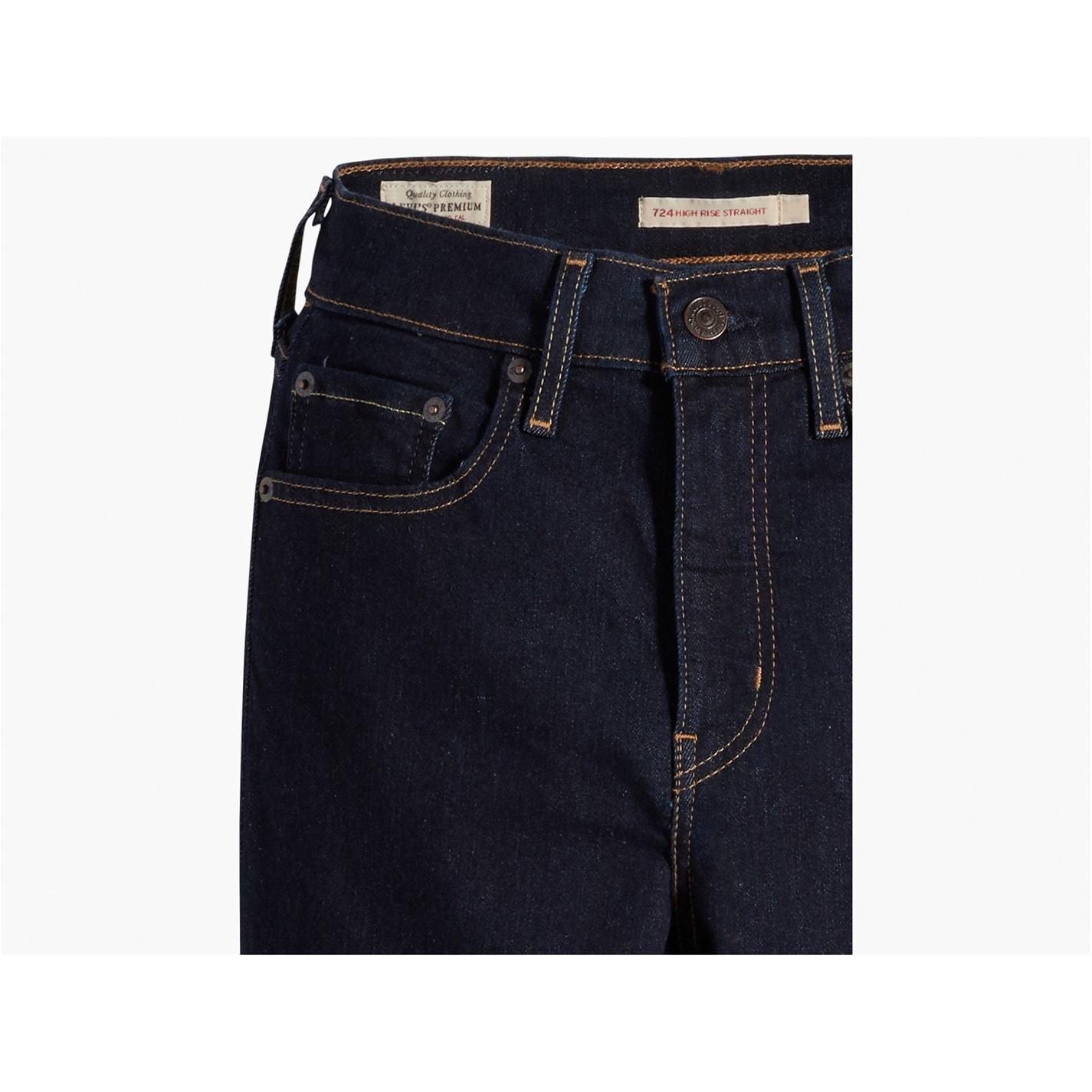 Levis 724 High Rise Straight Jeans - 8