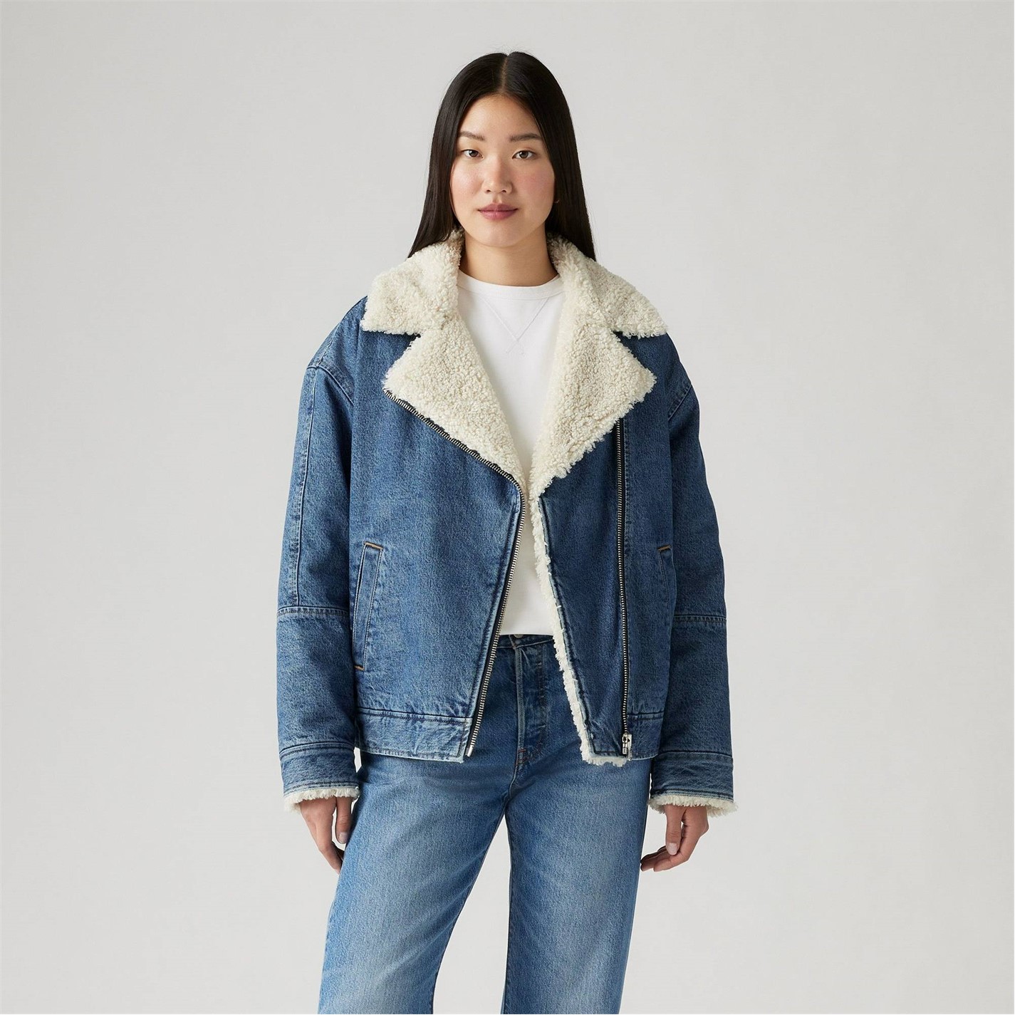 Levis Levis Sherpa Flight Jacket In The Ai - 2