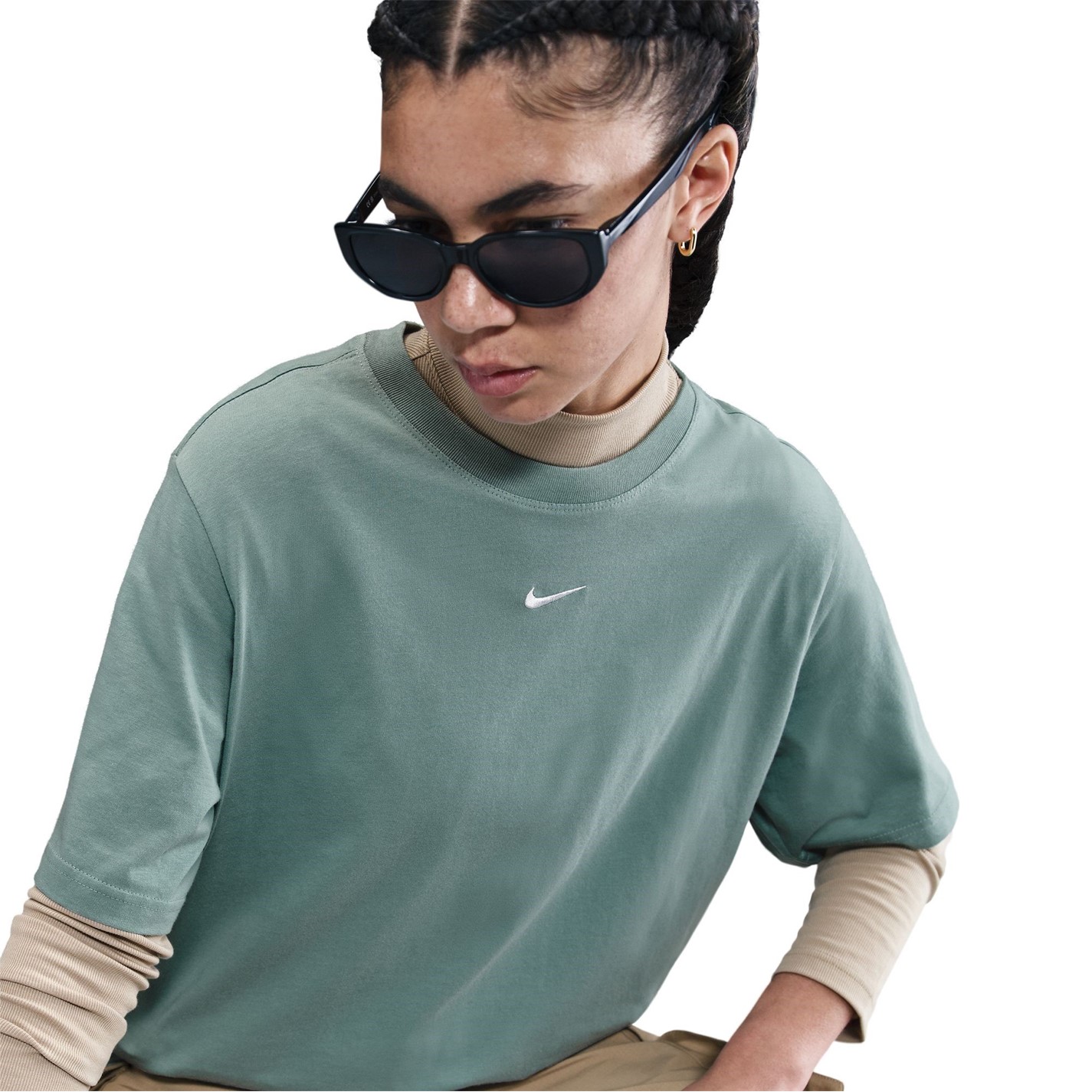 Nike Oversized Logo T-Shirt Womens - 5