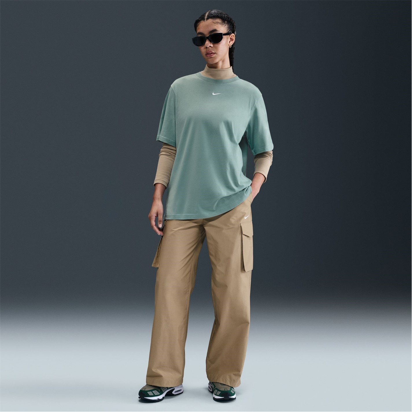 Nike Oversized Logo T-Shirt Womens - 7