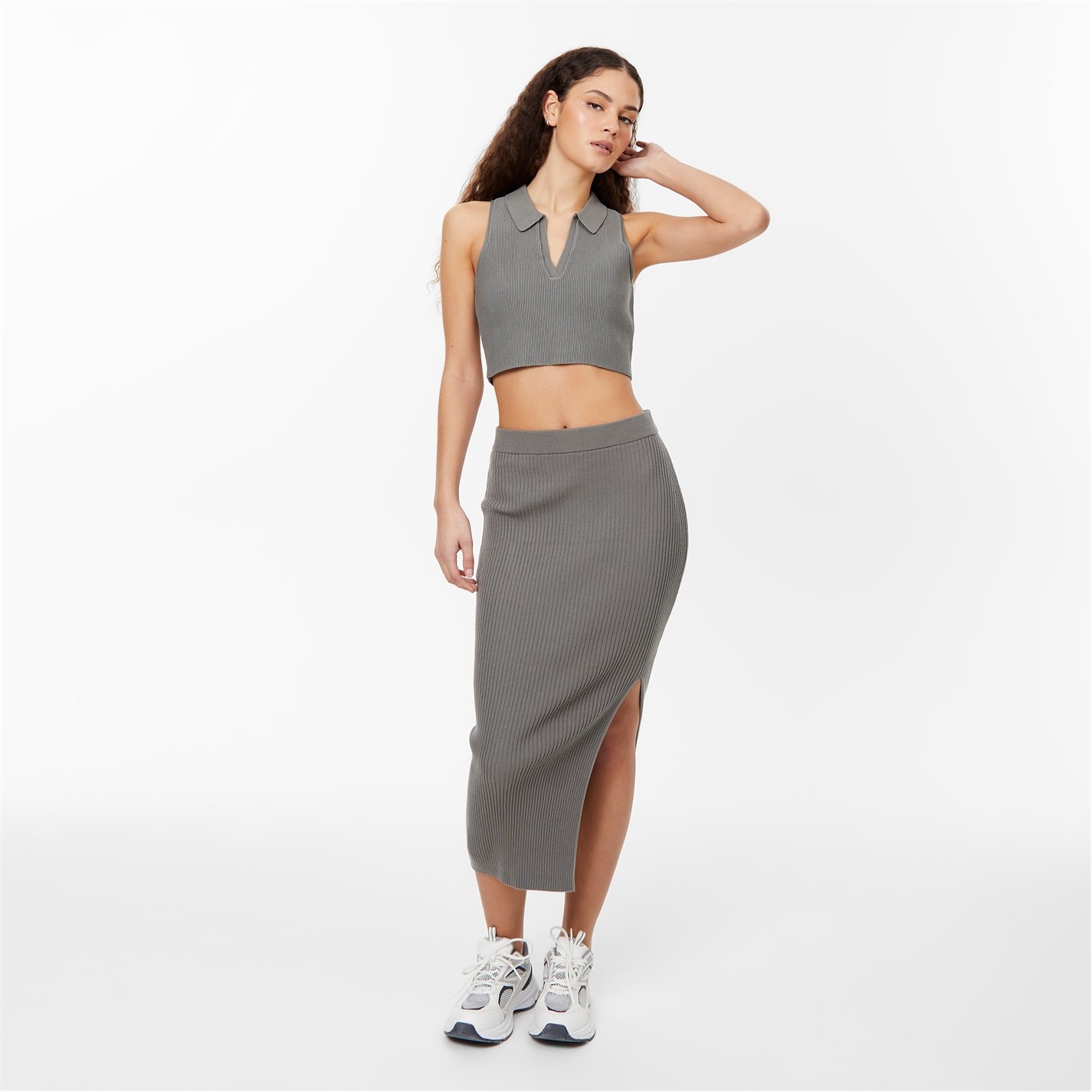 Jack Wills Knitted Polo Crop Top - 4