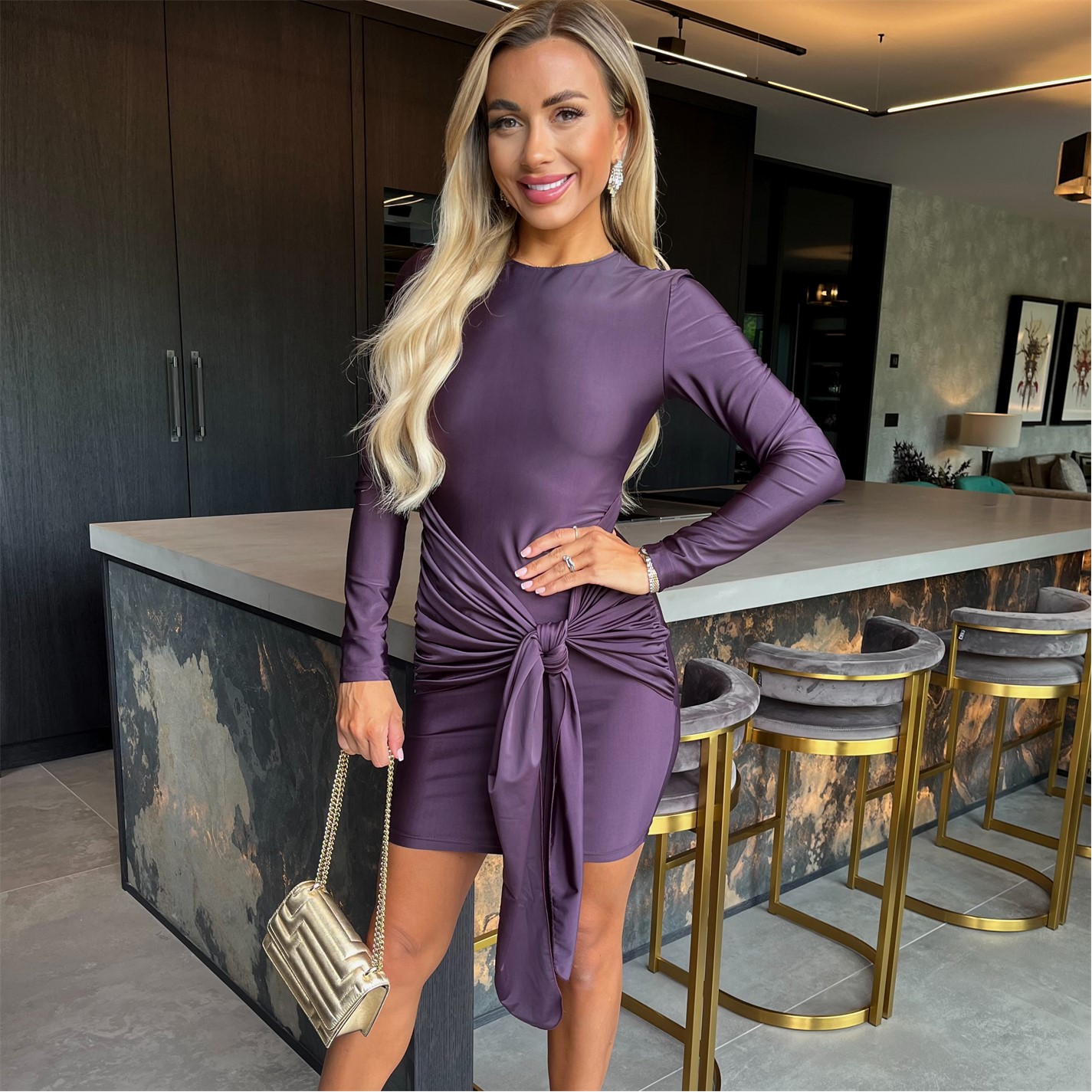 Šaty AX Paris Plum 6363578