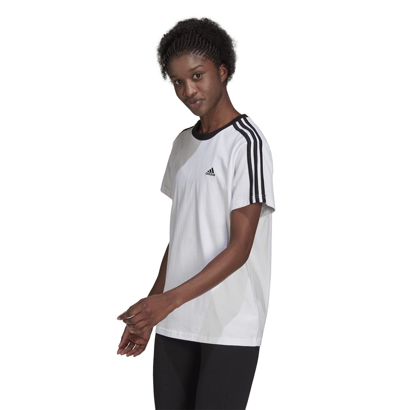adidas 3 Stripe T-Shirt - 2