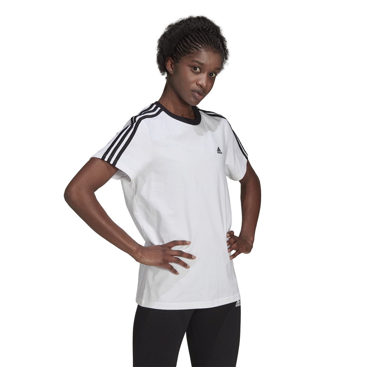 adidas 3 Stripe T-Shirt - 4