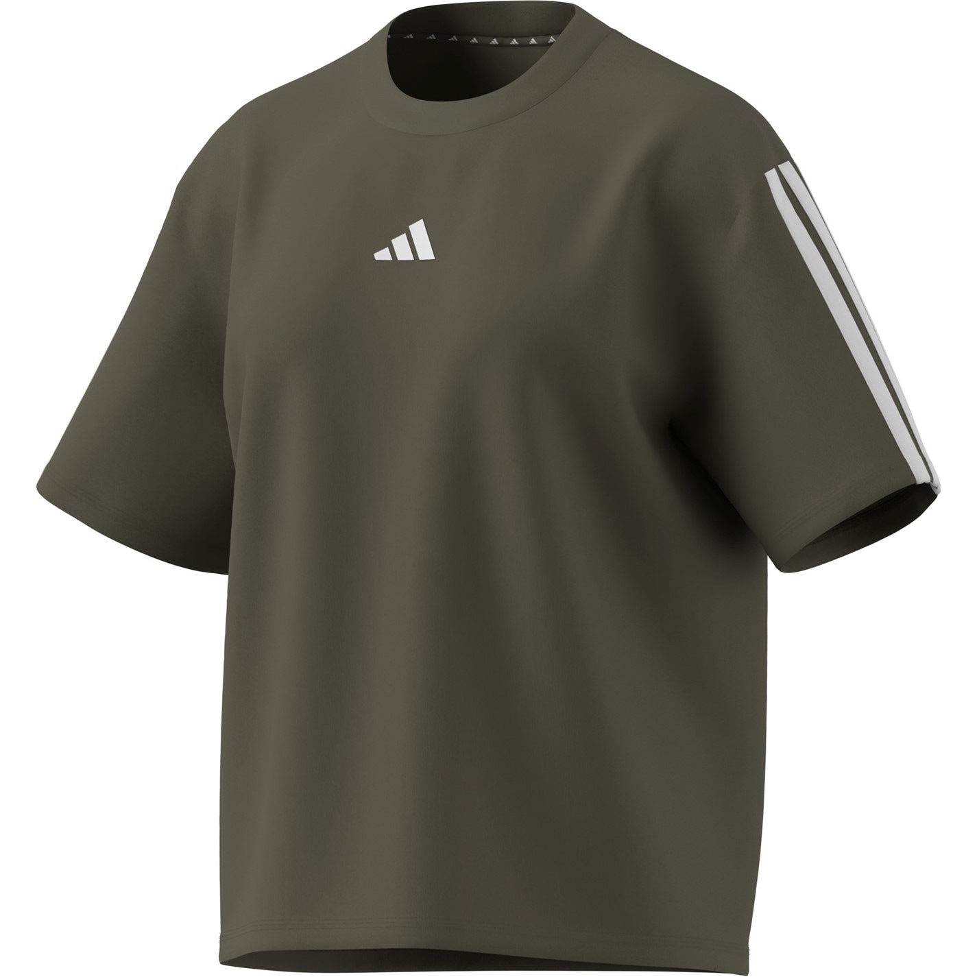 adidas Essentials 3 Stripe T-Shirt Womens - 3