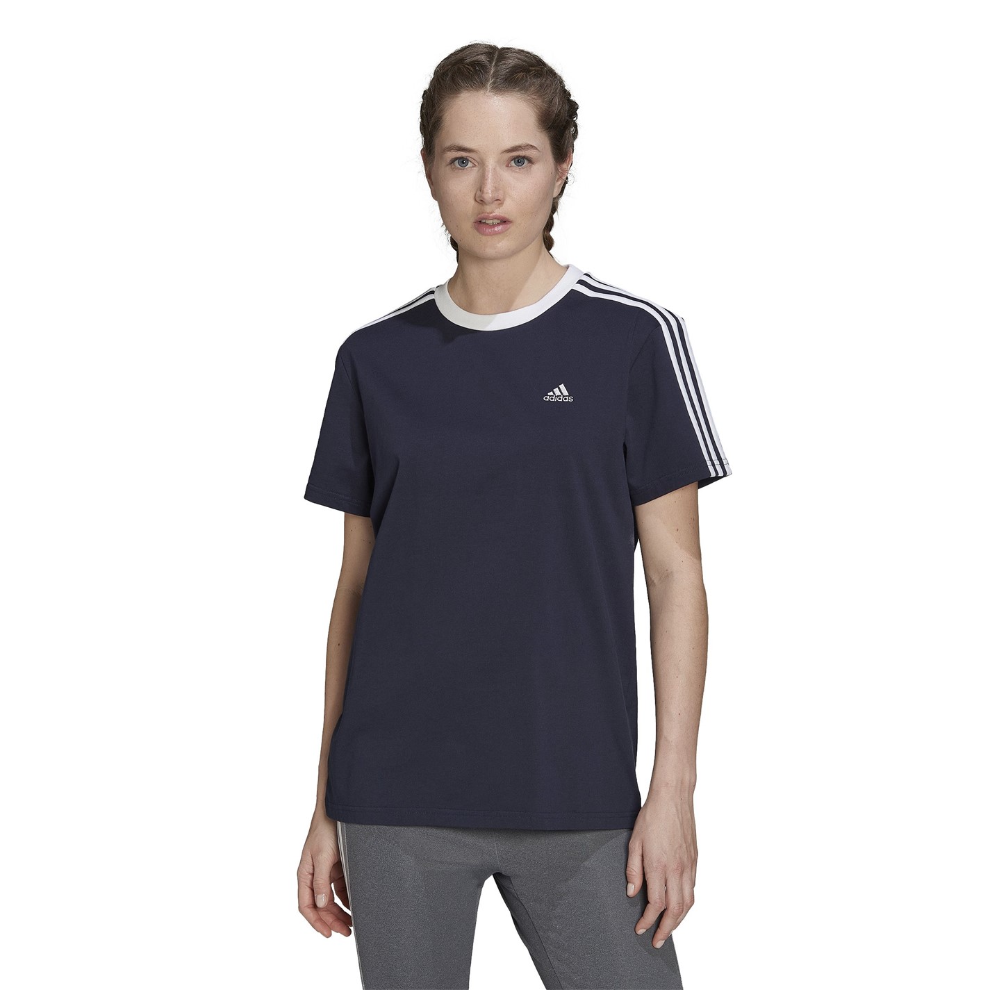adidas 3 Stripe T-Shirt - 2