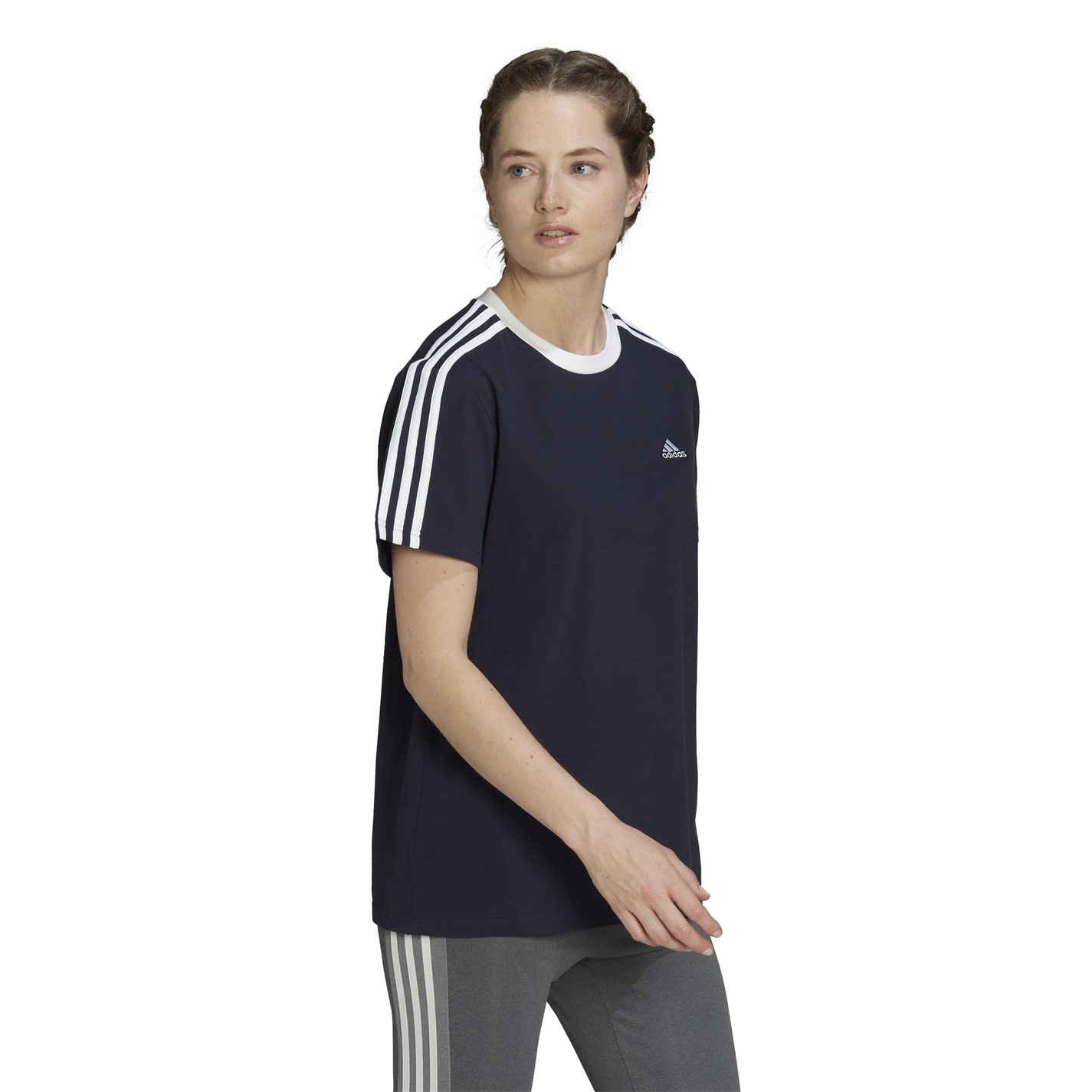 adidas 3 Stripe T-Shirt - 4