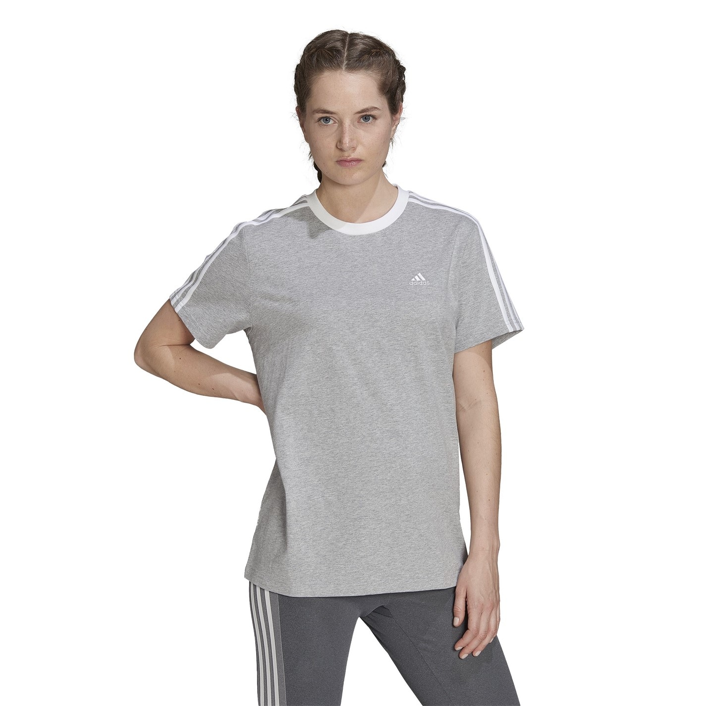 adidas 3 Stripe T-Shirt - 2