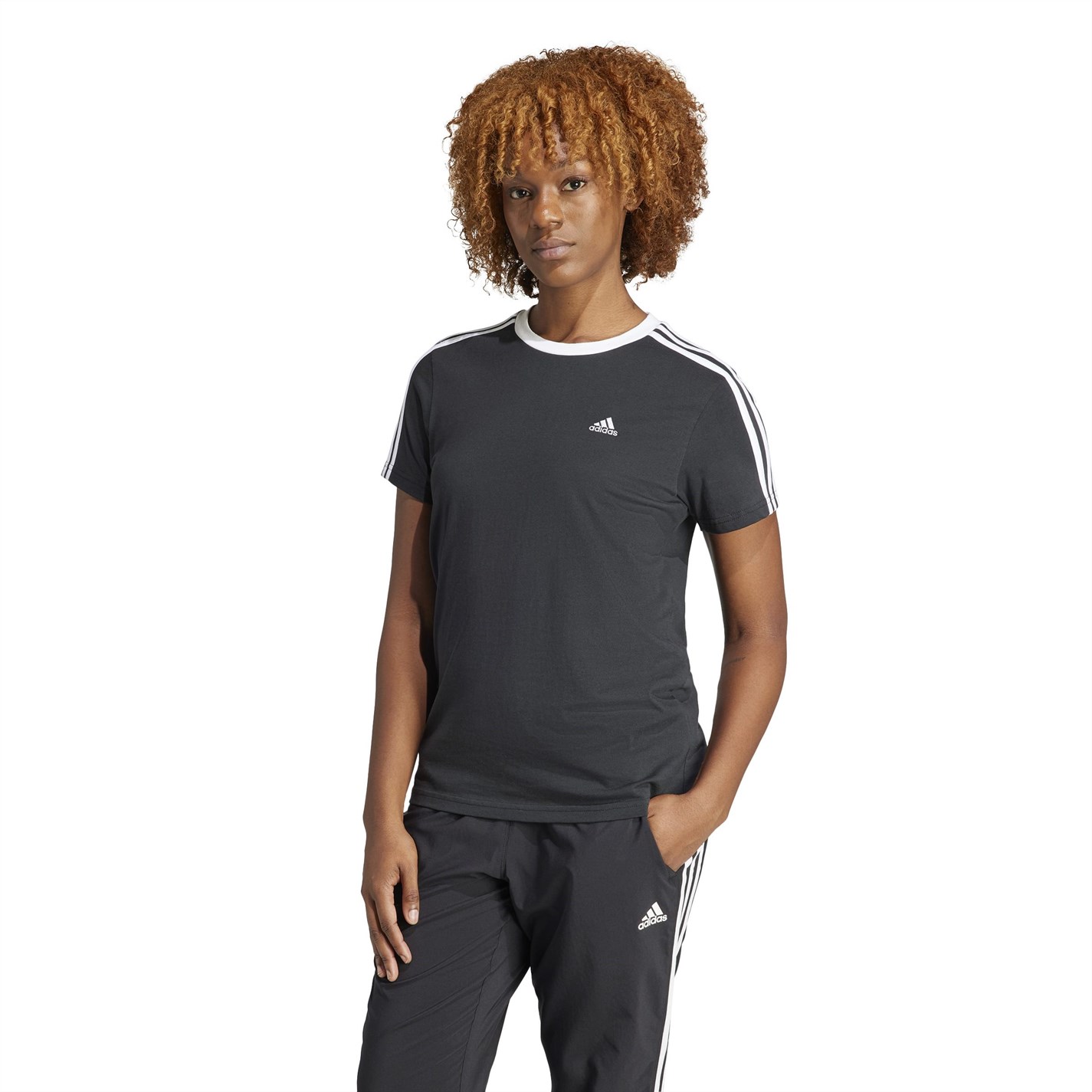 adidas 3 Stripe T-Shirt - 2