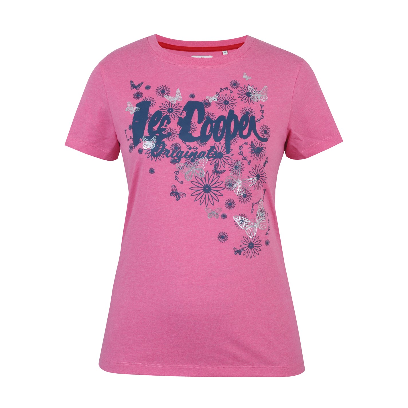 Tričko Lee Cooper Pink Marl 879451