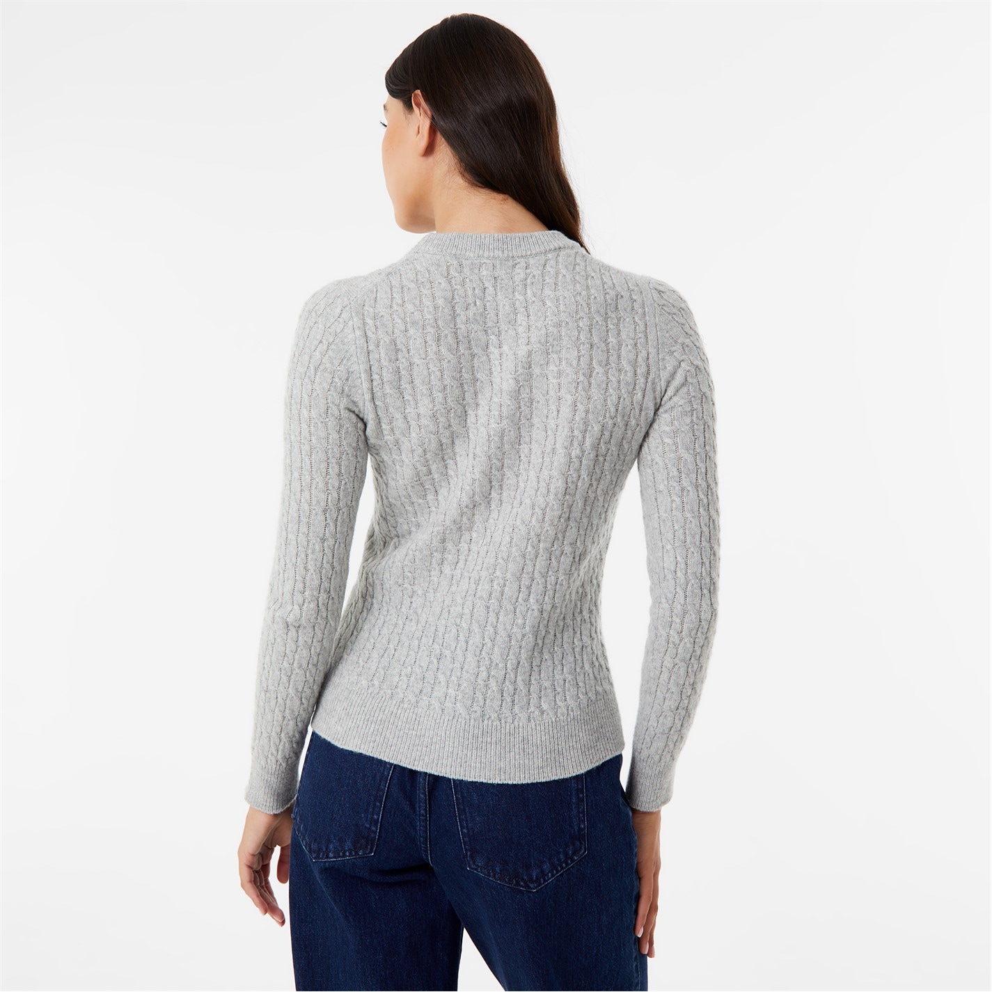 Jack Wills Tinsbury Merino Wool Blend Cable Knitted Jumper - 2