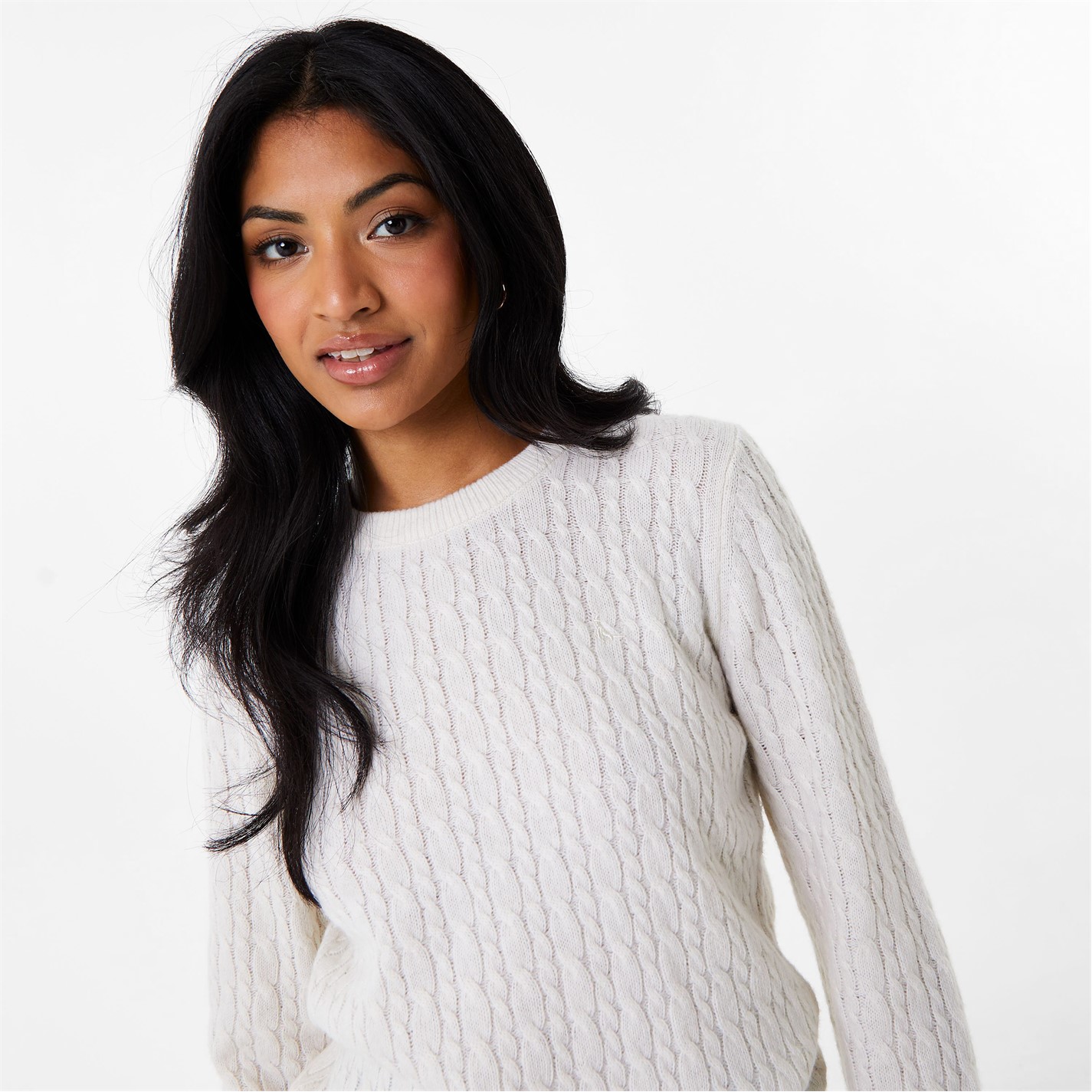 Jack Wills Tinsbury Merino Wool Blend Cable Knitted Jumper - 3