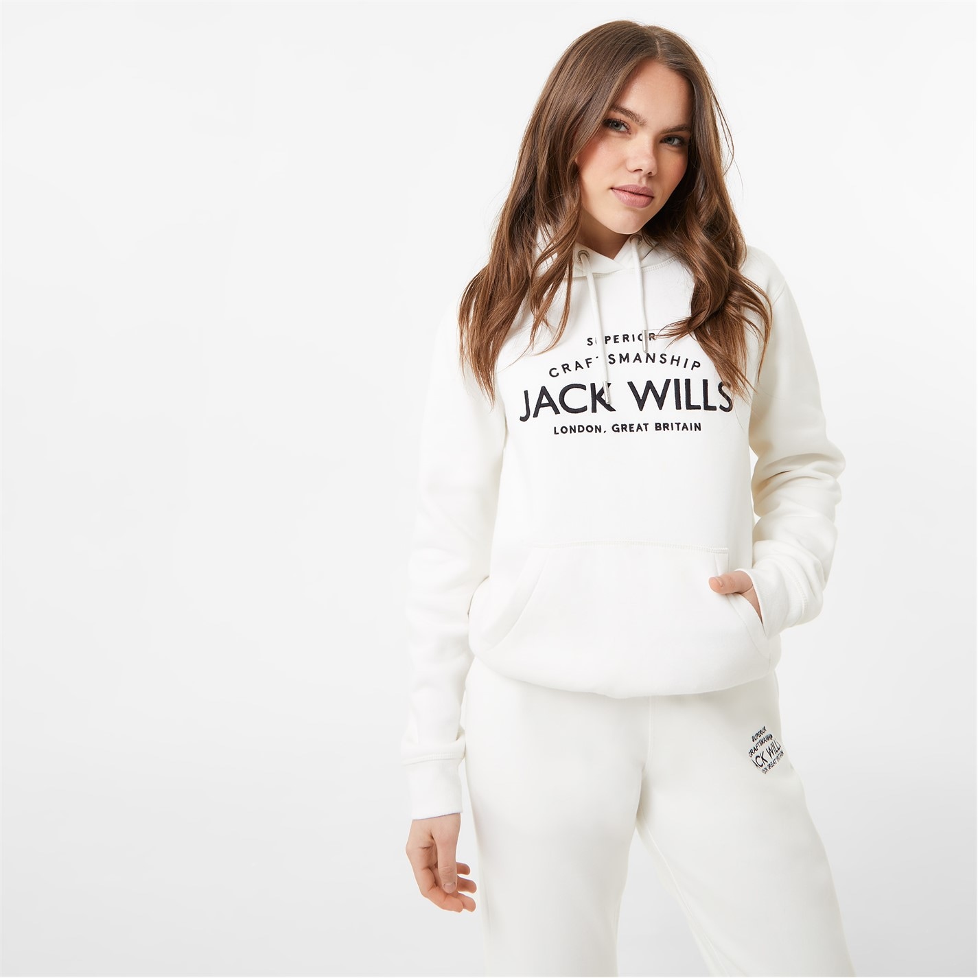 Mikina Jack Wills Vintage White 636670