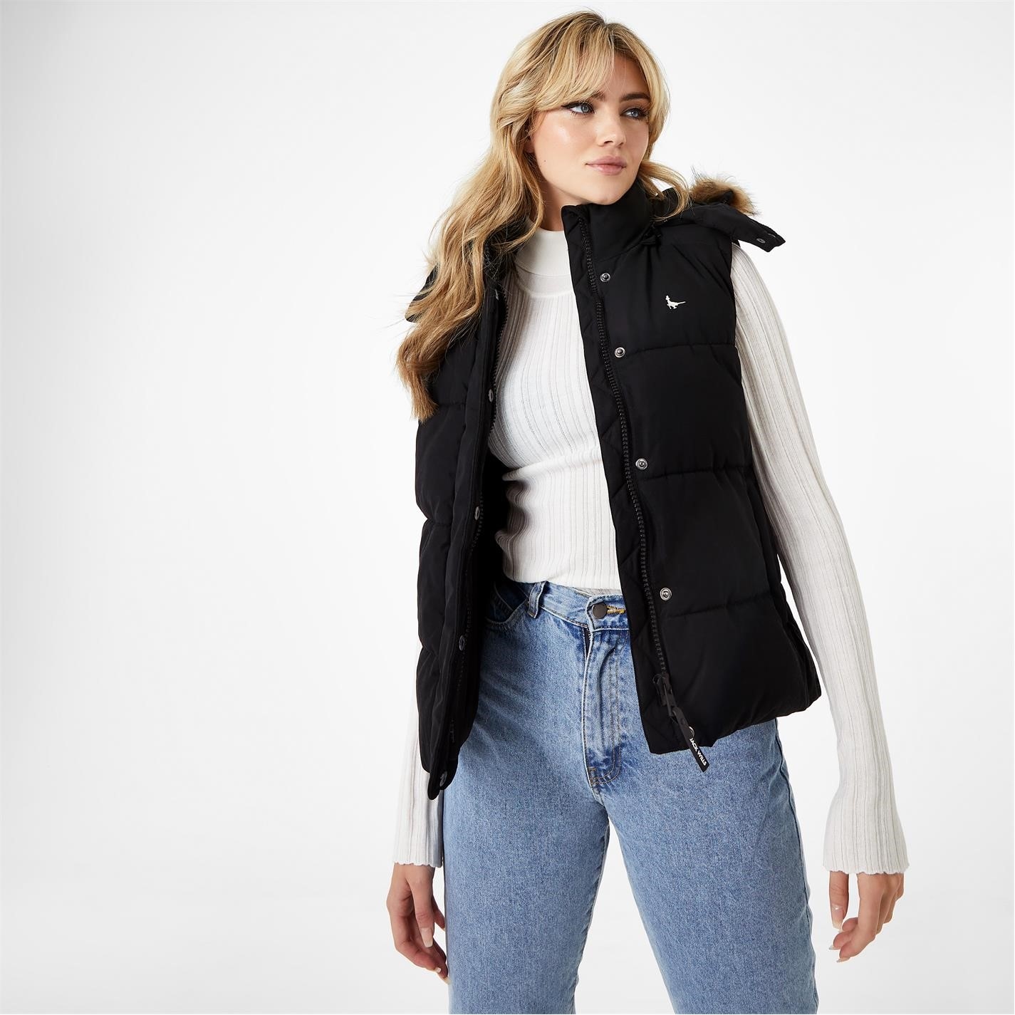 Dámska bunda Jack Wills Black 2729694
