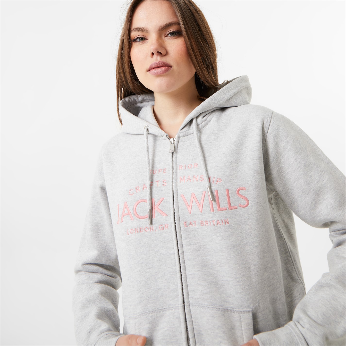 Jack Wills Hunston Logo Zip Hoodie - 3