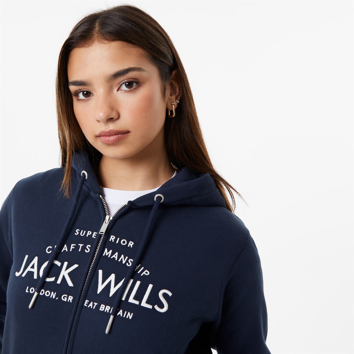 Jack Wills Hunston Logo Zip Hoodie - 3