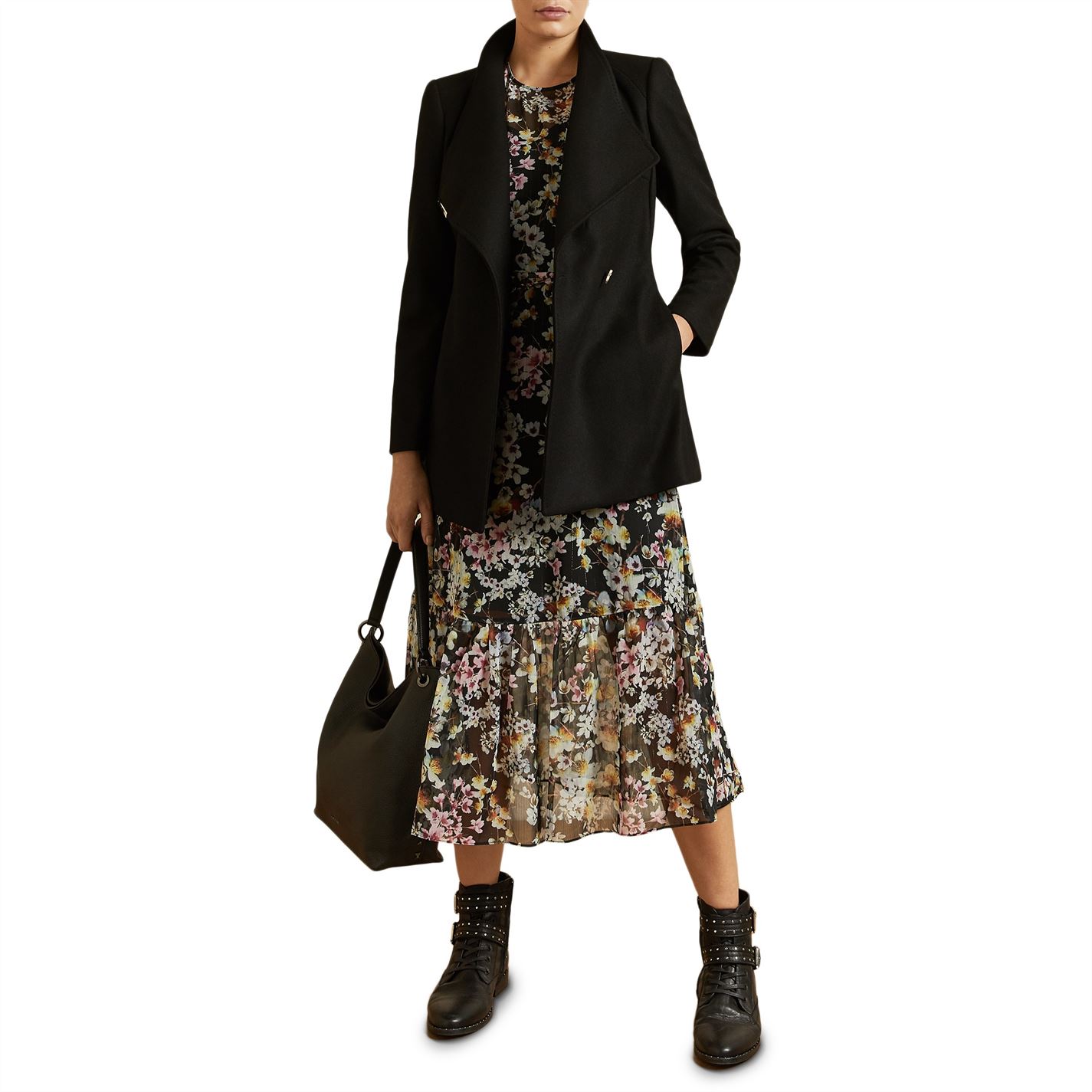 Ted Baker Roses Wool Wrap Coat - 3