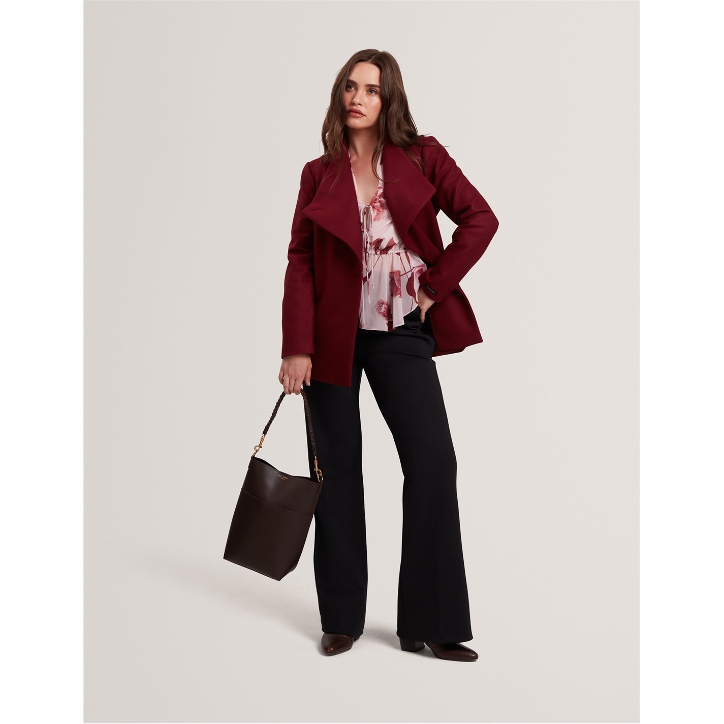 Ted Baker Women's Short Belted Overcoat - 6