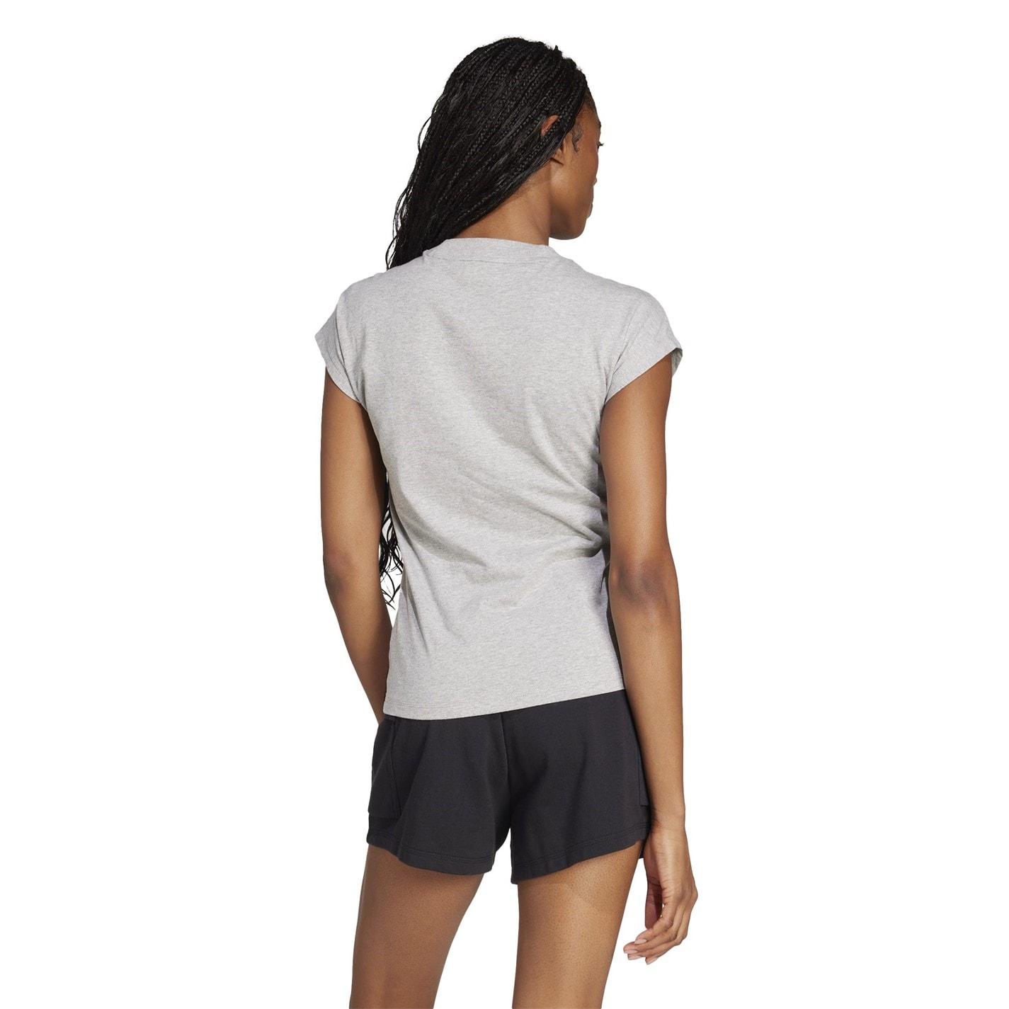 adidas Essentials Linear Cotton T-Shirt Womens - 3