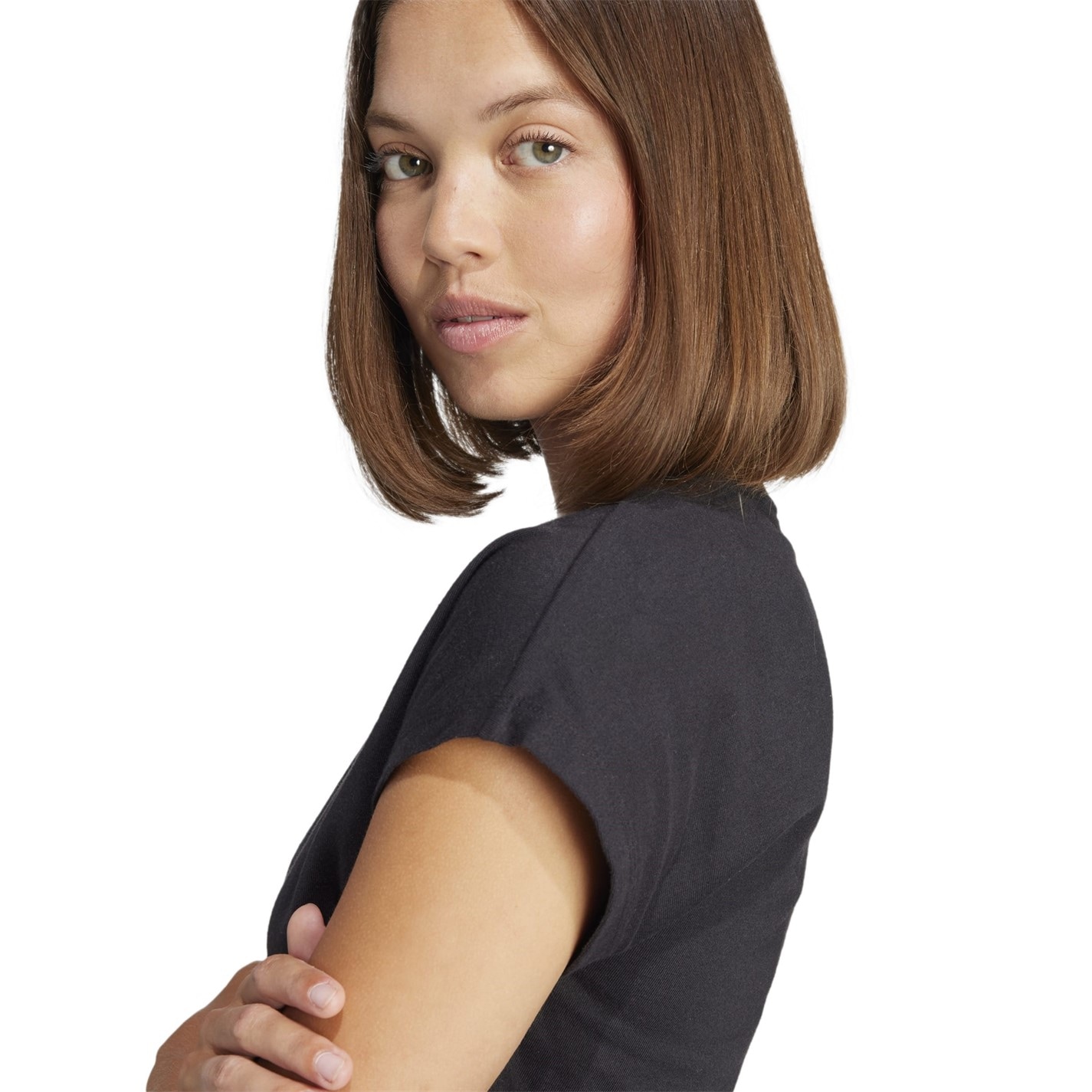 adidas Essentials Linear Cotton T-Shirt Womens - 6