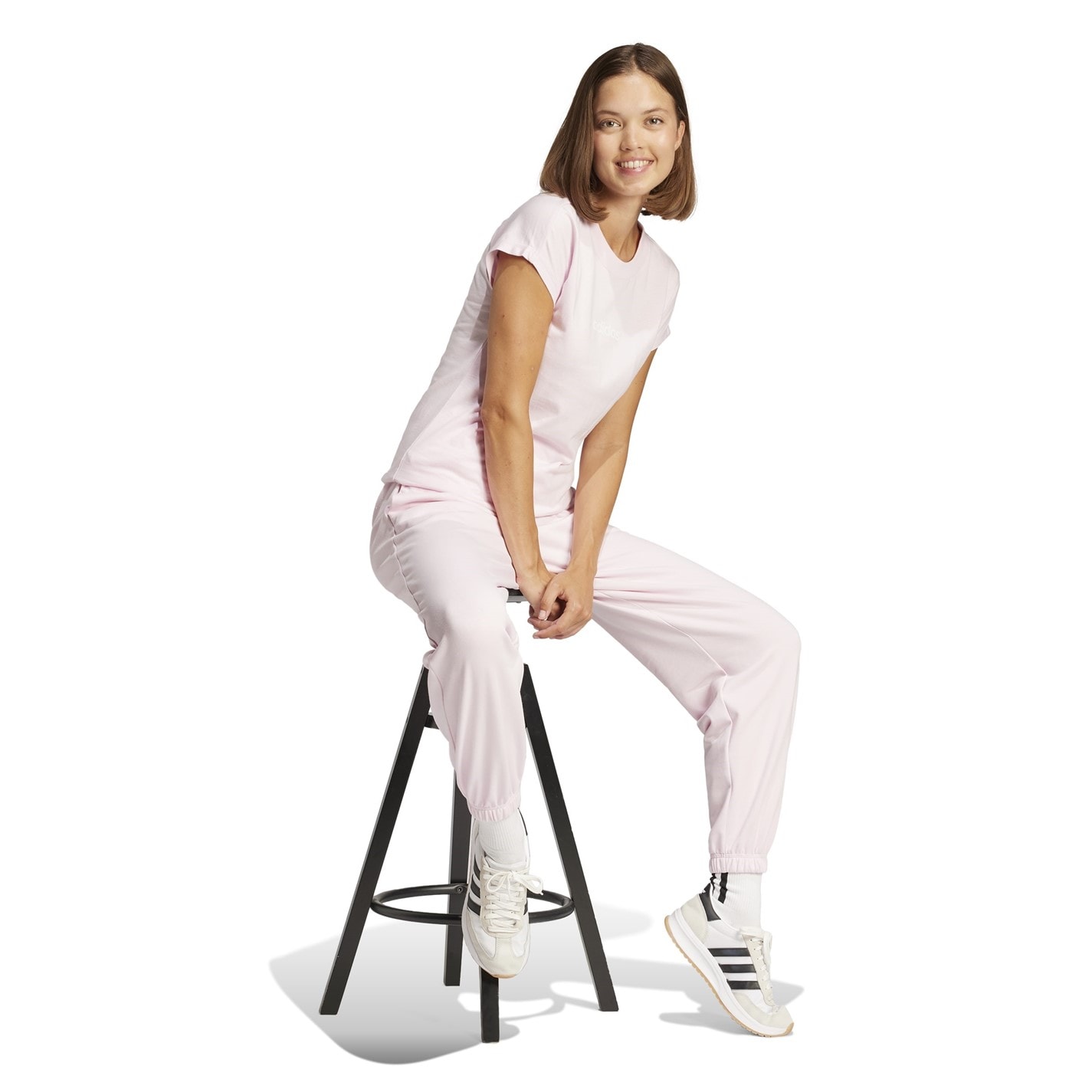 adidas Essentials Linear Cotton T-Shirt Womens - 4