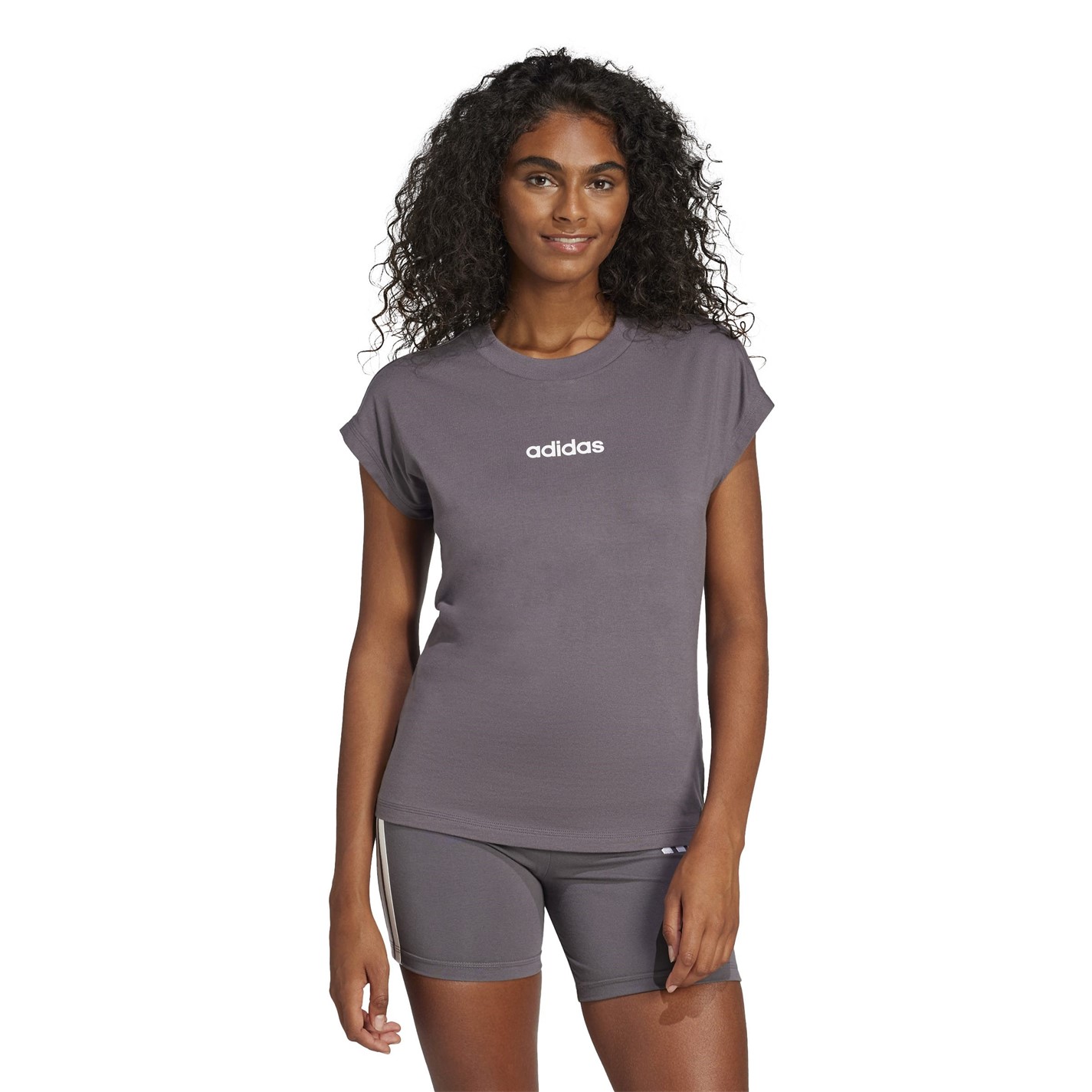 adidas Essentials Linear Cotton T-Shirt Womens - 2