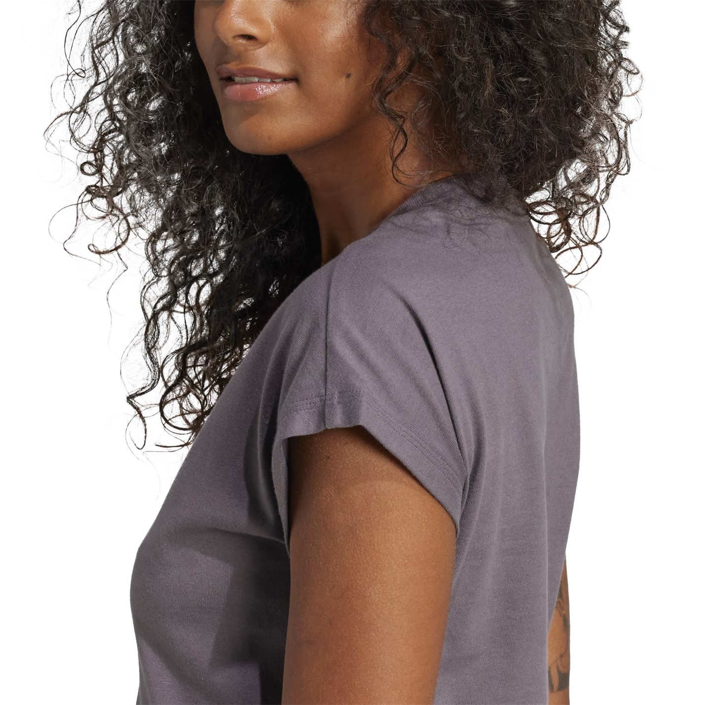 adidas Essentials Linear Cotton T-Shirt Womens - 6