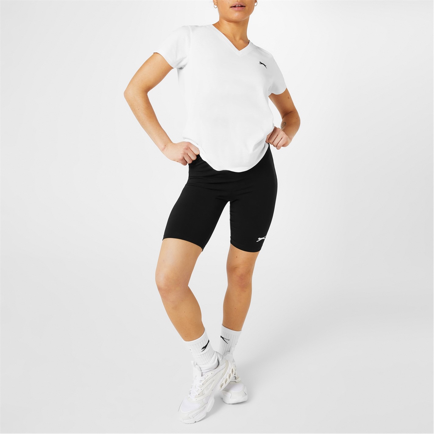 Slazenger Ladies V Neck Tee Shirt - 2