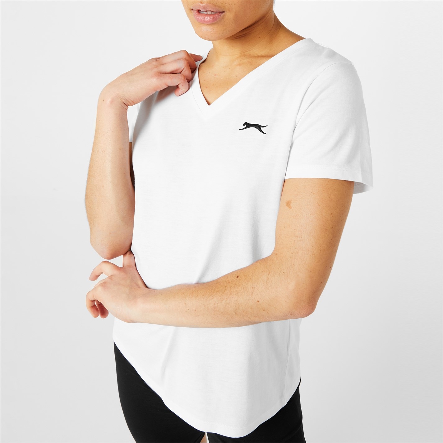 Slazenger Ladies V Neck Tee Shirt - 4