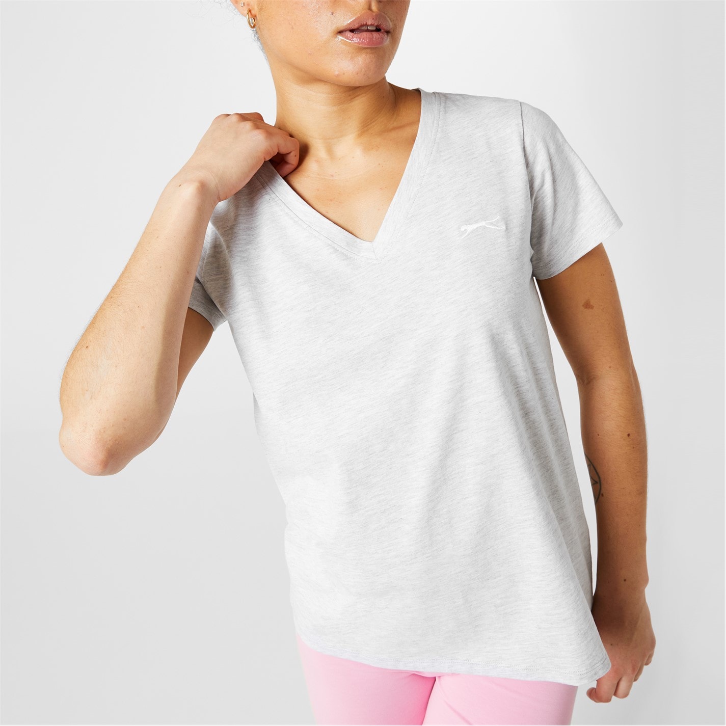 Slazenger Ladies V Neck Tee Shirt - 4
