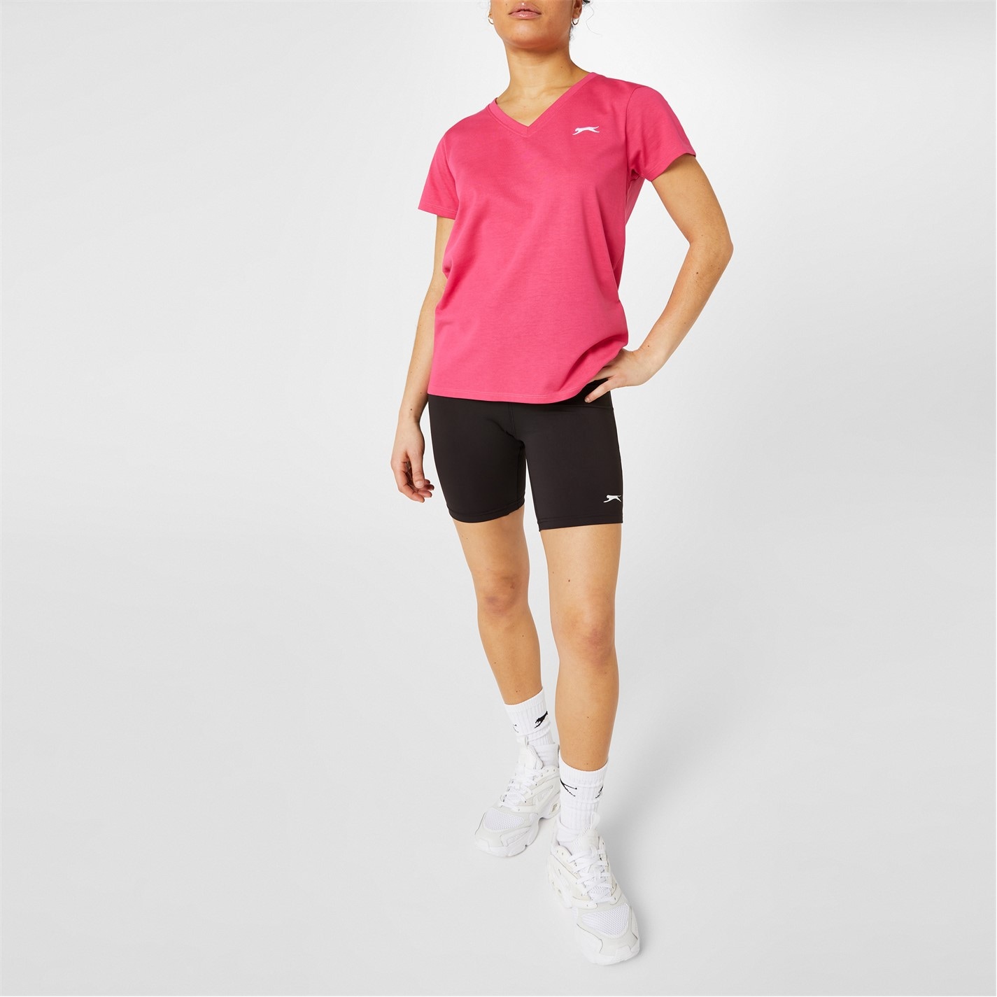 Slazenger Ladies V Neck Tee Shirt - 2