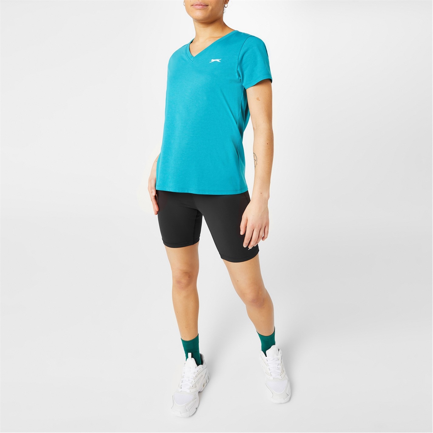 Slazenger Ladies V Neck Tee Shirt - 2
