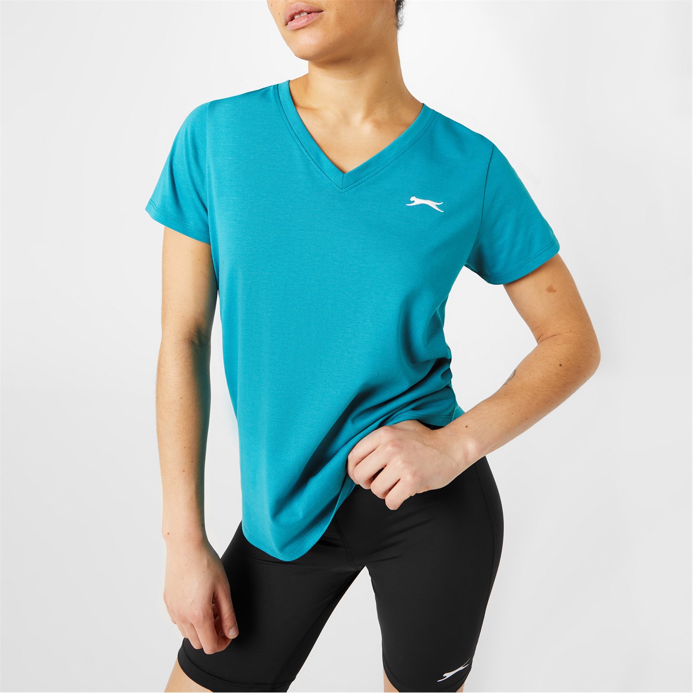 Slazenger Ladies V Neck Tee Shirt - 4