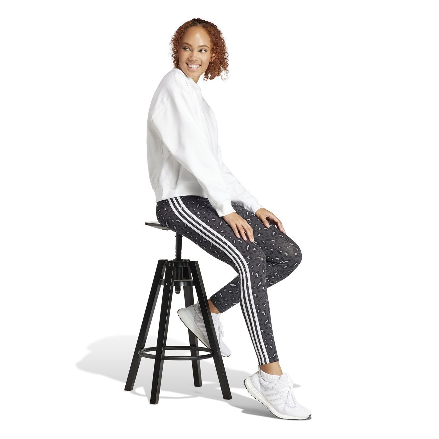 adidas Essentials 3 Stripe Leggings Womens - 4