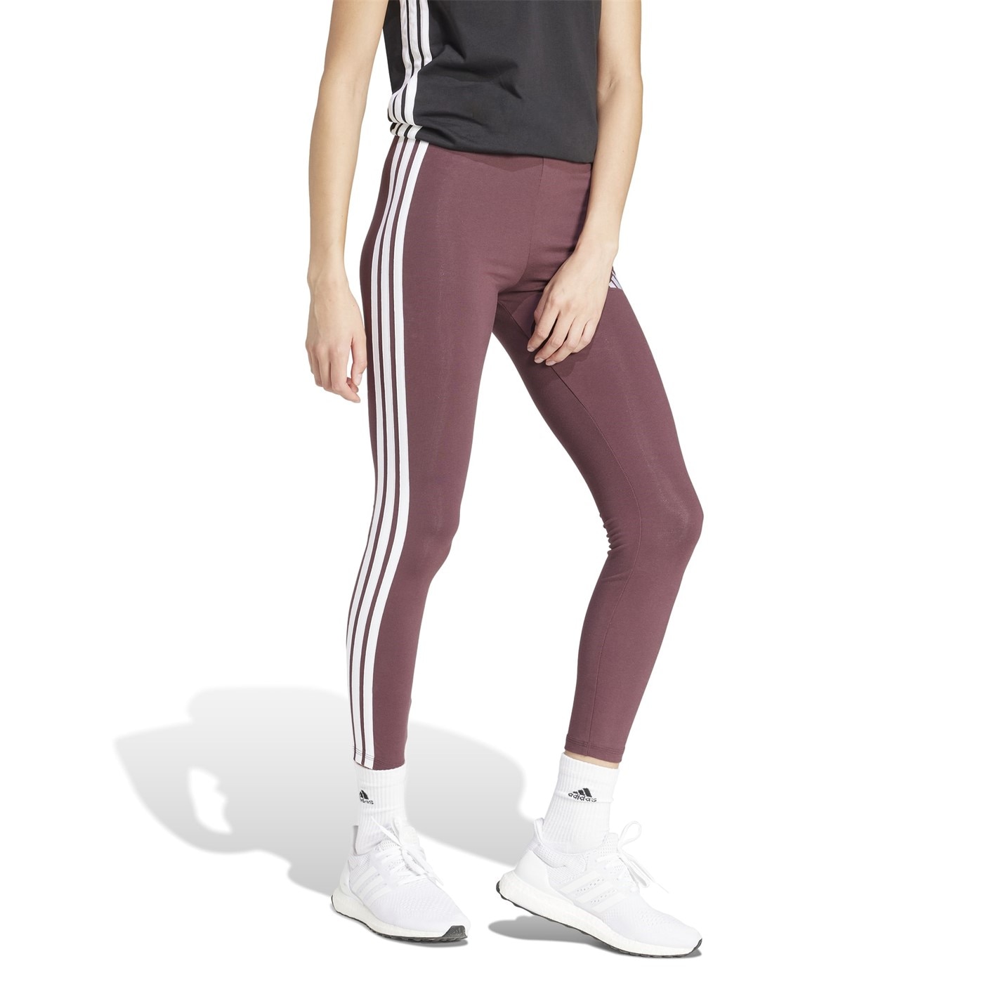 adidas Essentials 3 Stripe Leggings Womens - 4