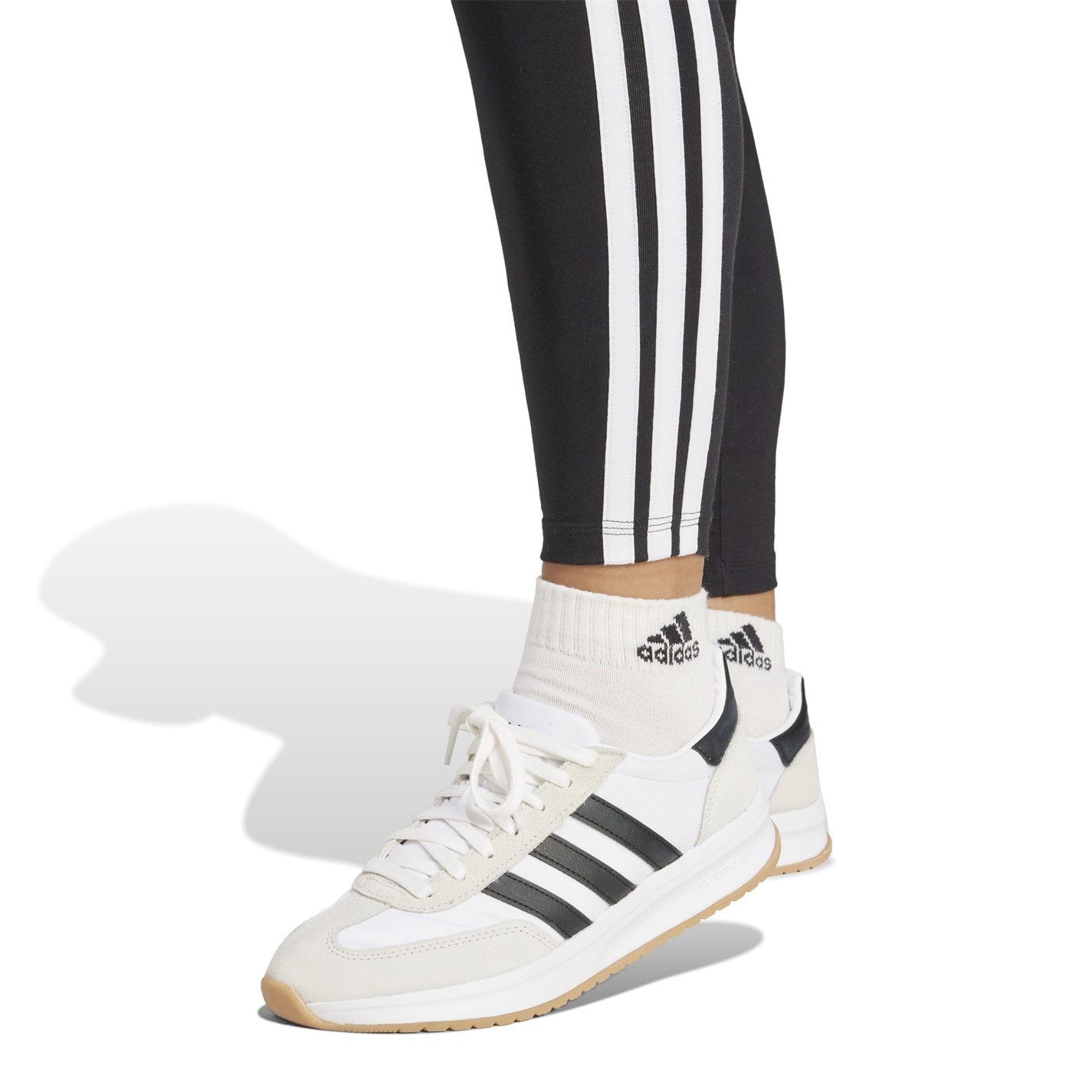 adidas Essentials 3 Stripe Leggings Womens - 5