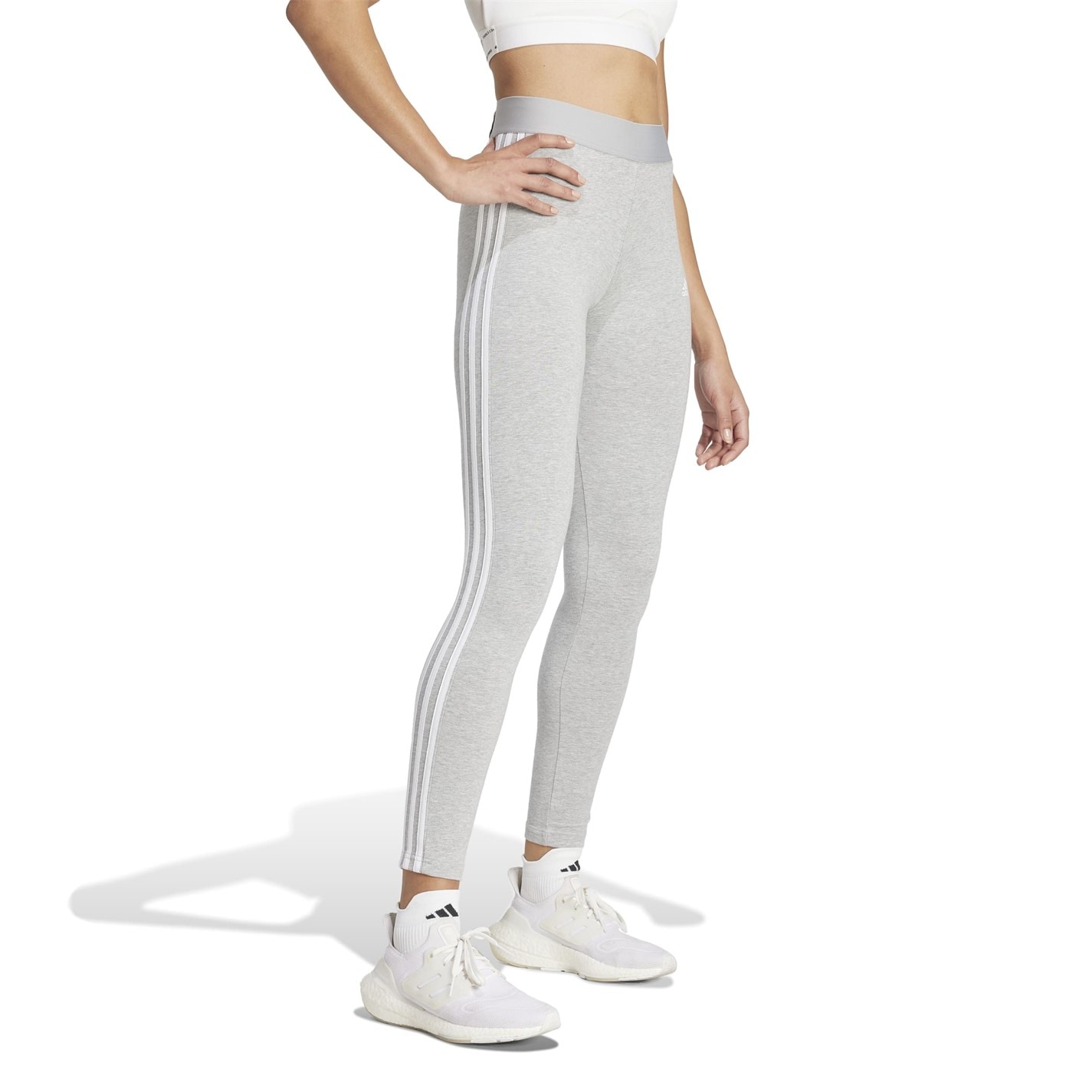 adidas Essentials 3 Stripe Leggings Womens - 4