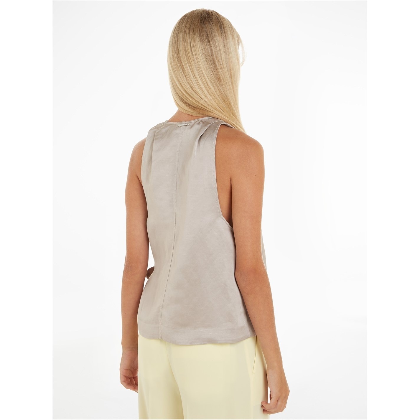 CALVIN KLEIN Satin Halterneck Top - 3