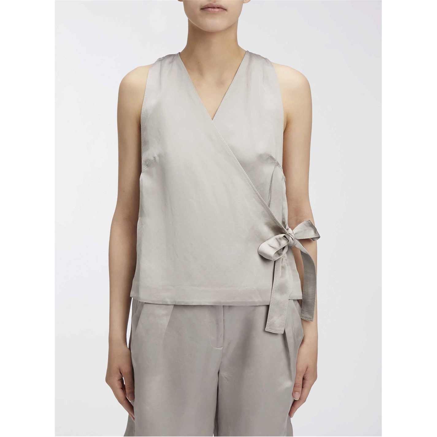 CALVIN KLEIN Satin Halterneck Top - 7