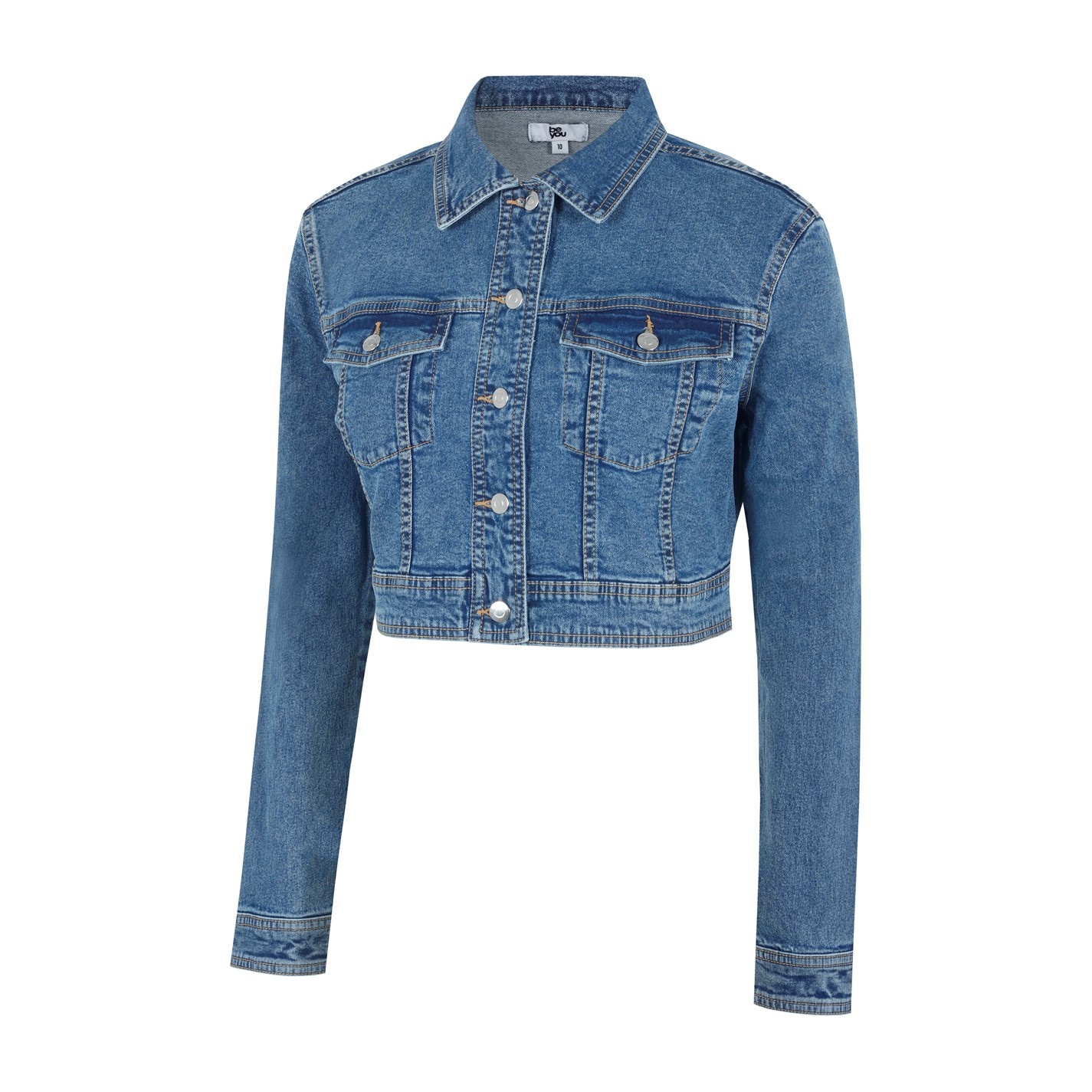 Be You Crop Denim Jacket - 3