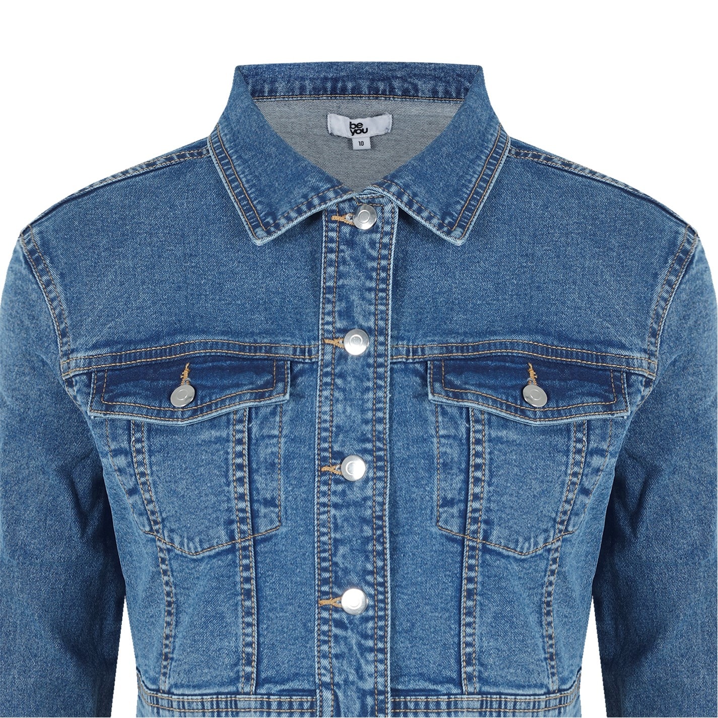 Be You Crop Denim Jacket - 4