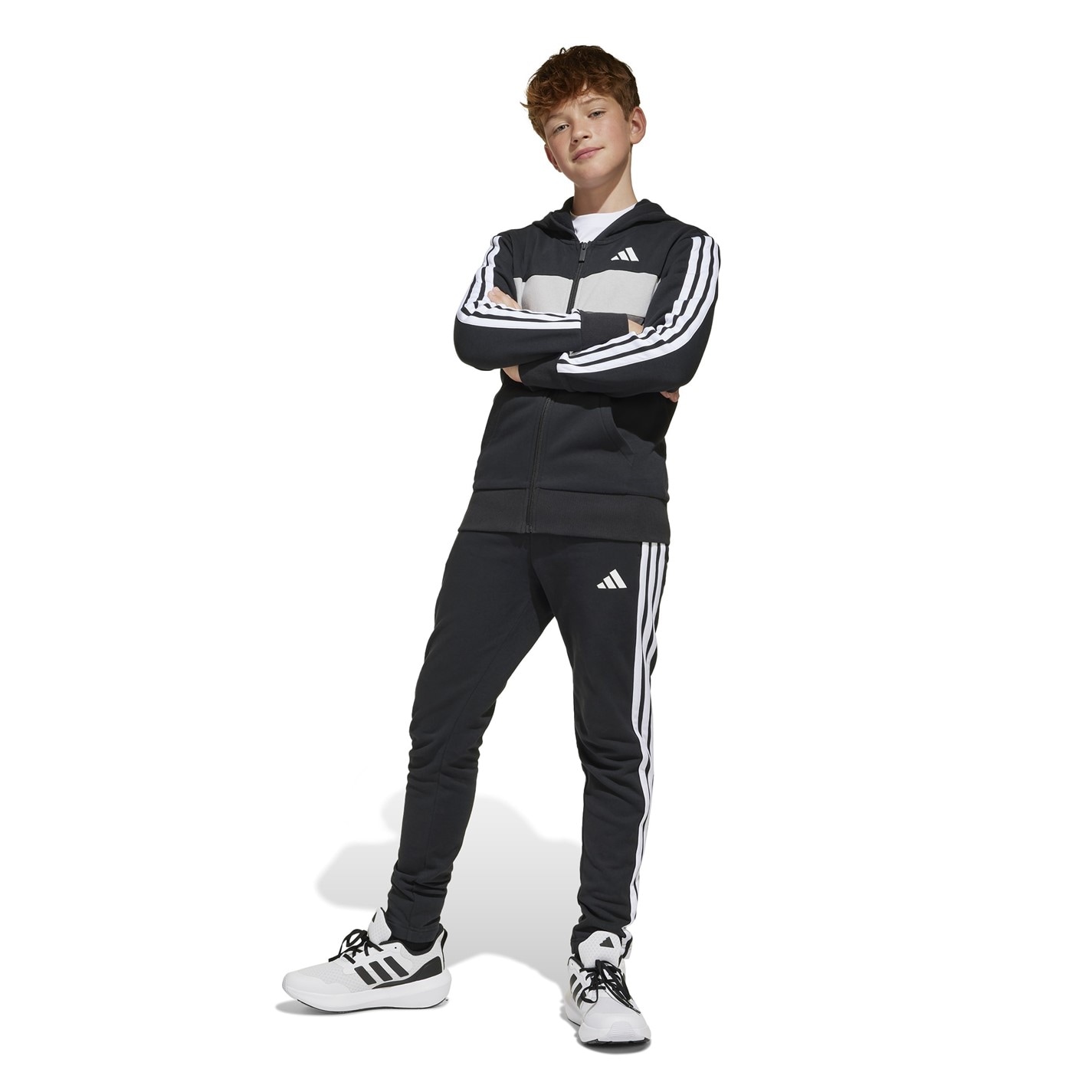 adidas Tiberio Fleece Tracksuit Juniors - 4