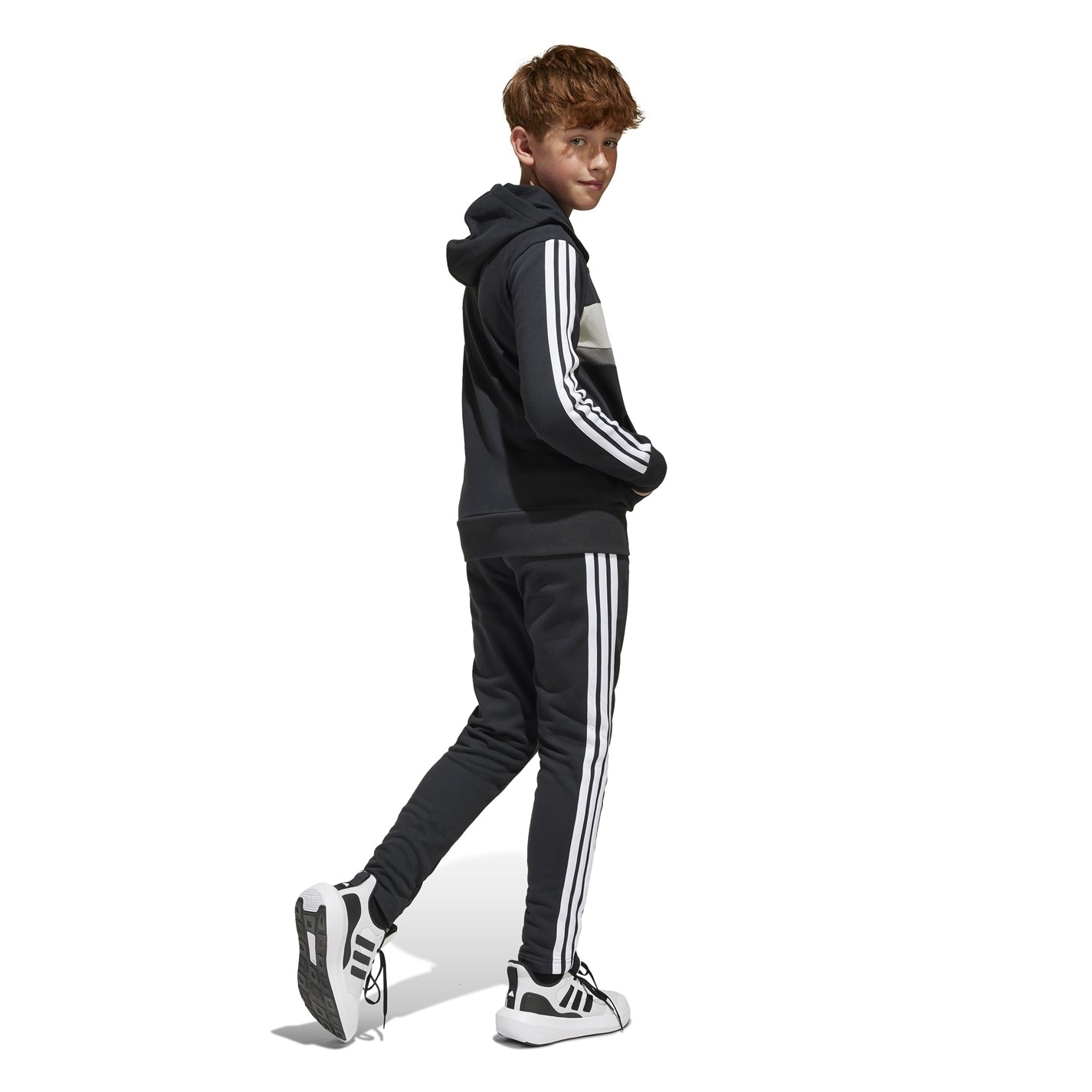 adidas Tiberio Fleece Tracksuit Juniors - 5