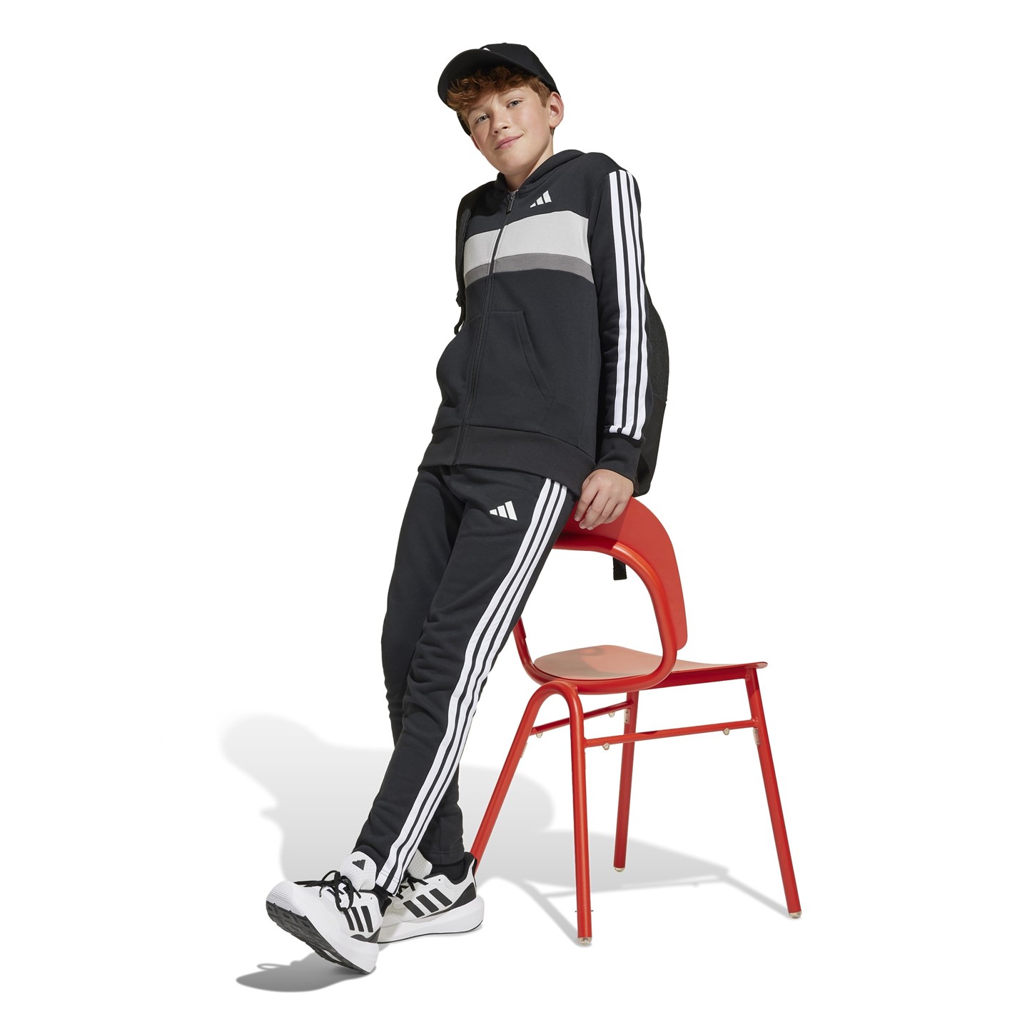 adidas Tiberio Fleece Tracksuit Juniors - 6