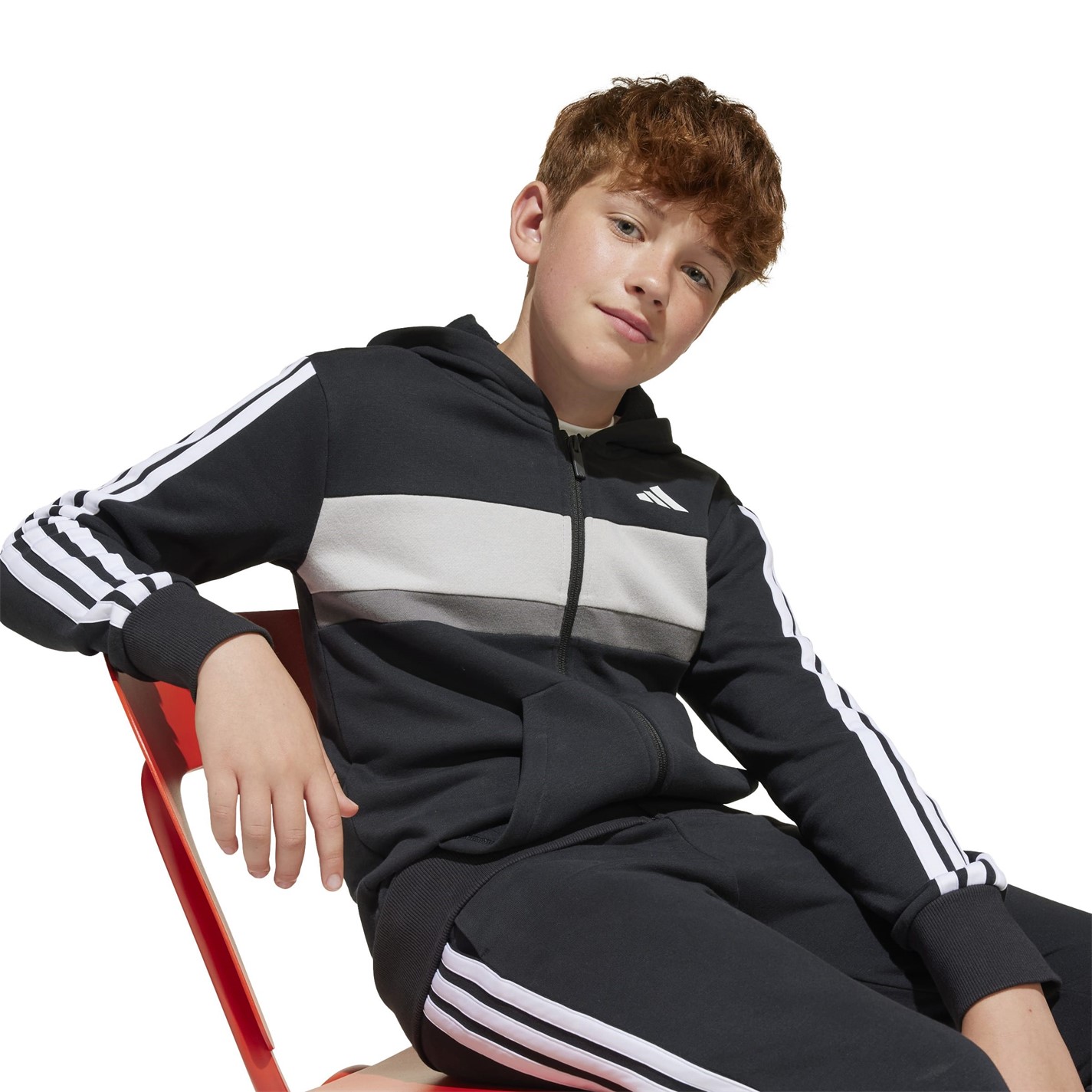 adidas Tiberio Fleece Tracksuit Juniors - 9