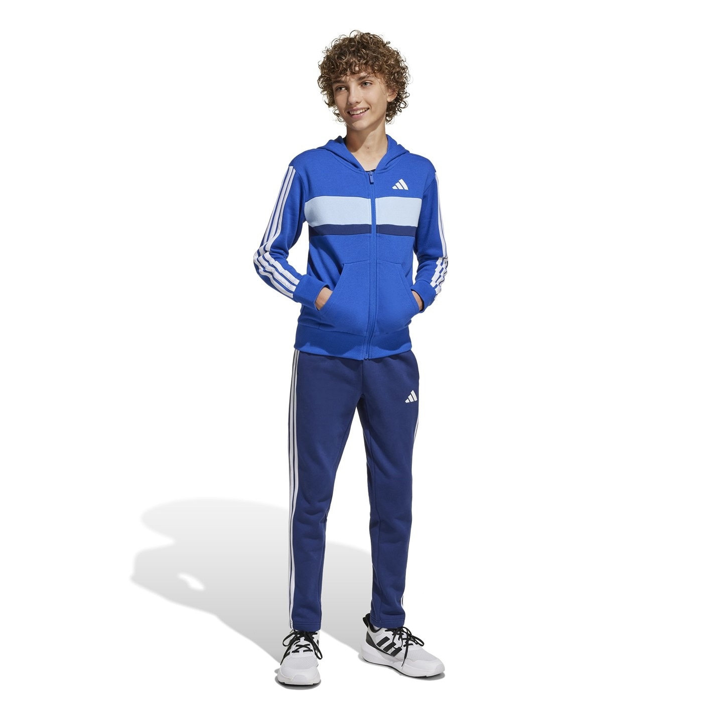 adidas Tiberio Fleece Tracksuit Juniors - 4
