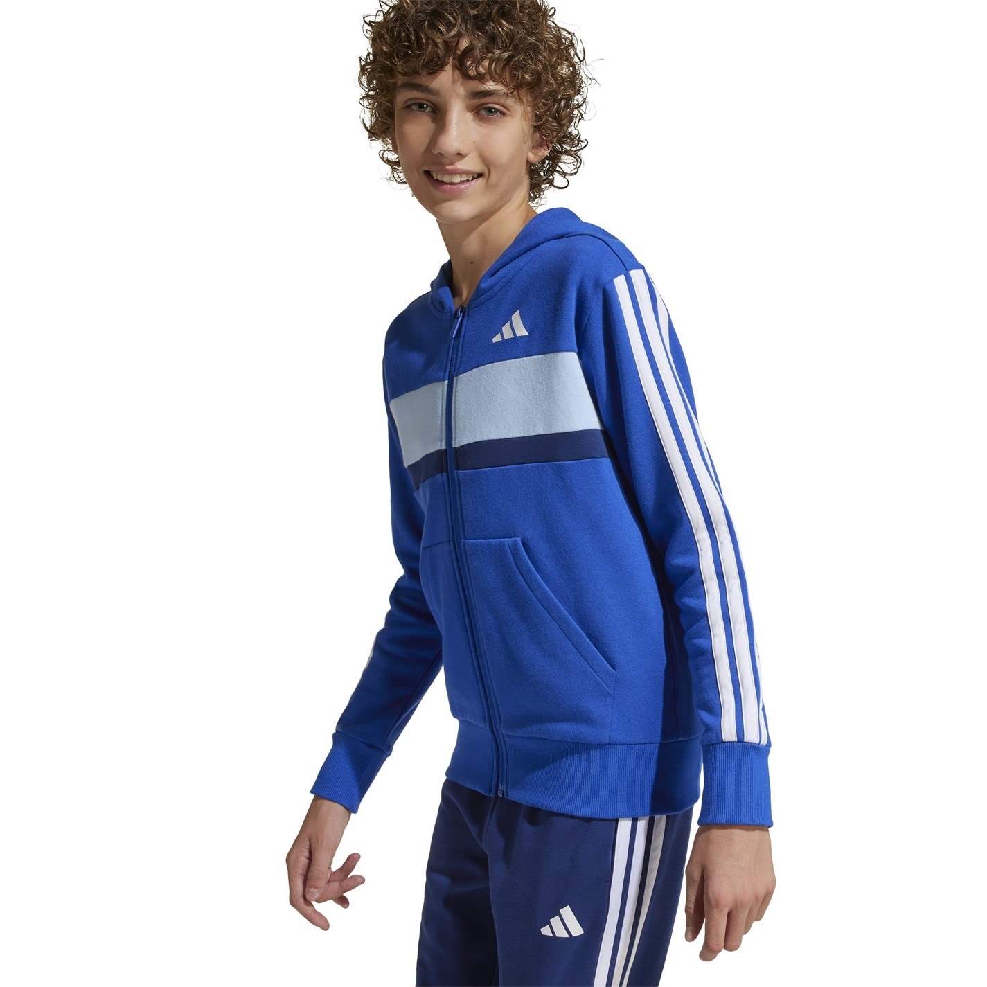 adidas Tiberio Fleece Tracksuit Juniors - 9