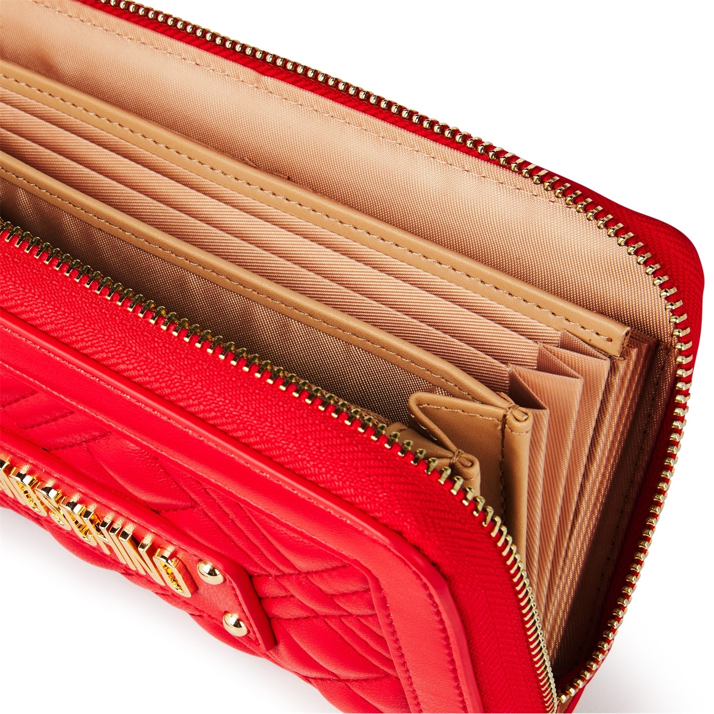 LOVE MOSCHINO Quilted Logo Zipped Purse - 3