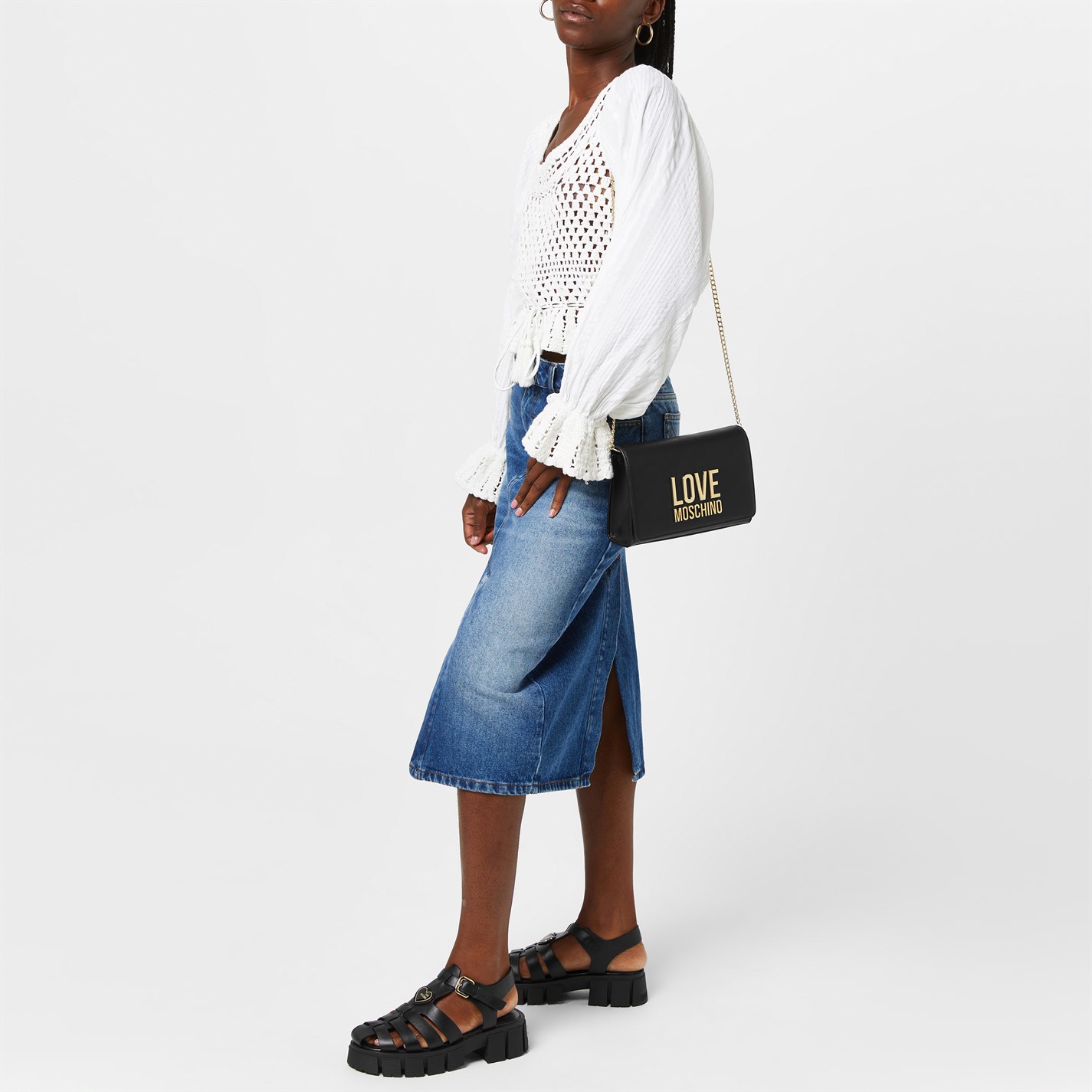 LOVE MOSCHINO Lettering Shoulder Bag - 5