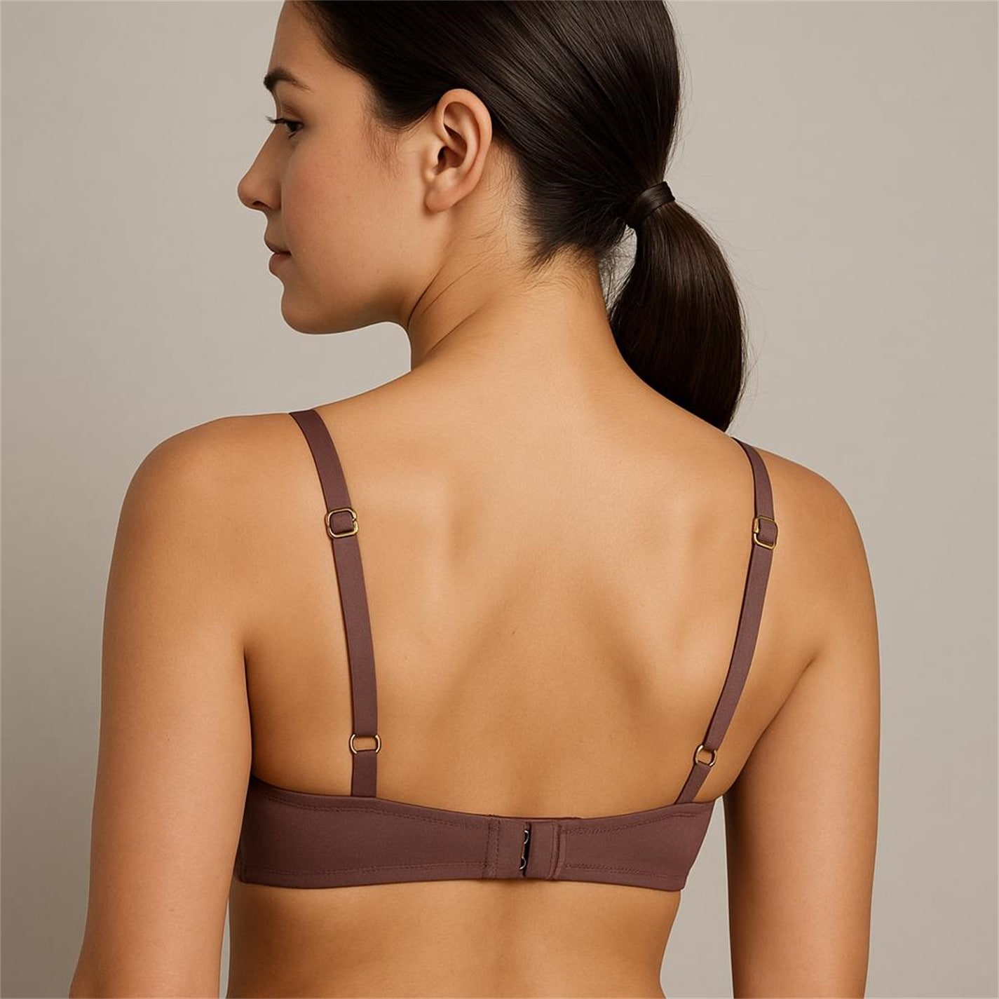 Valbonne MOCHA/DK BRN UNDERWIRED 2 PACK SMOOTH T-SHIRT BRA - 5